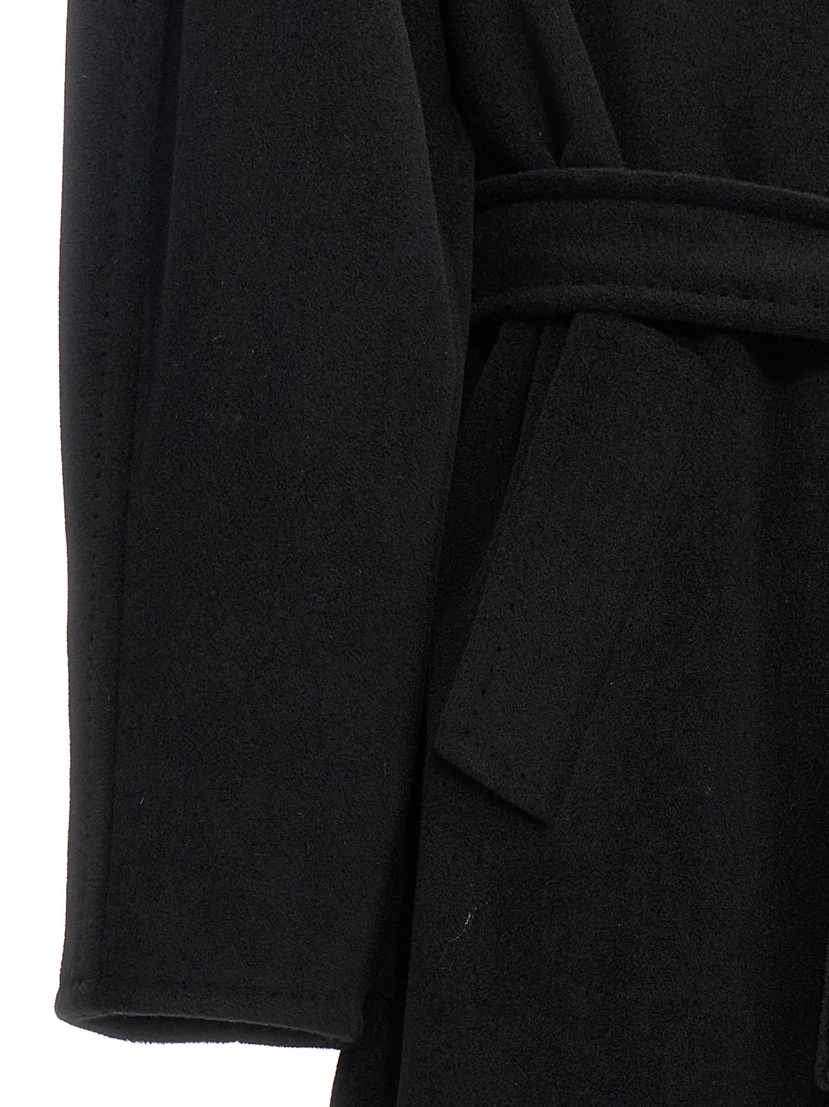 Max Mara Icon Women's Double Breasted Virgin Cashmere Wool Overcoat - Black Horn