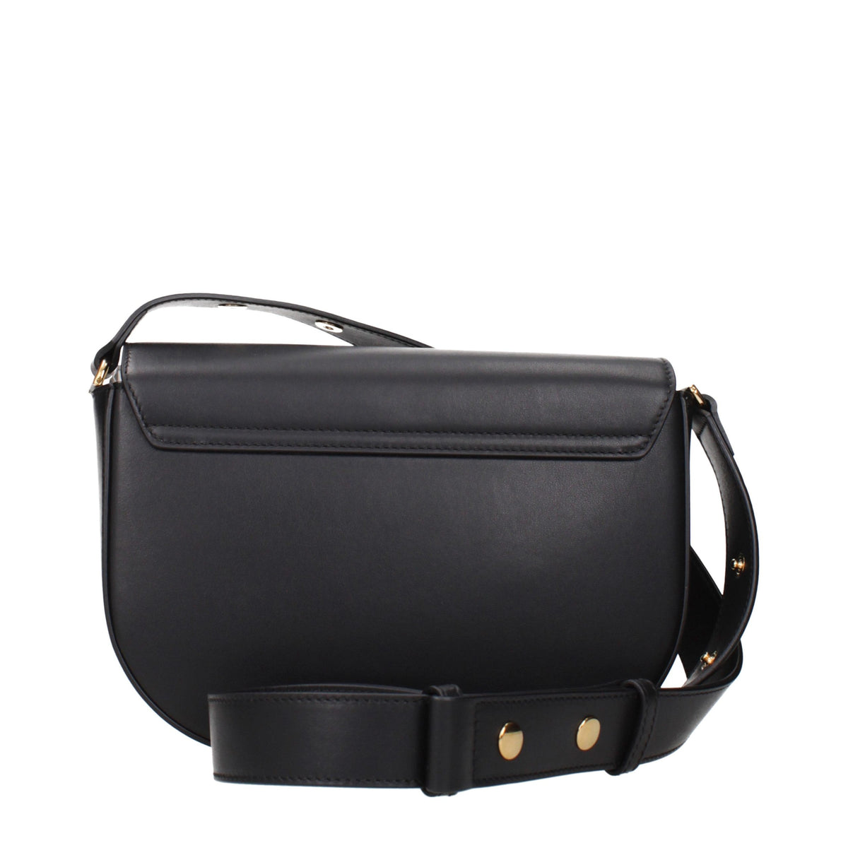 Versace Leather Crossbody Handbag - Black