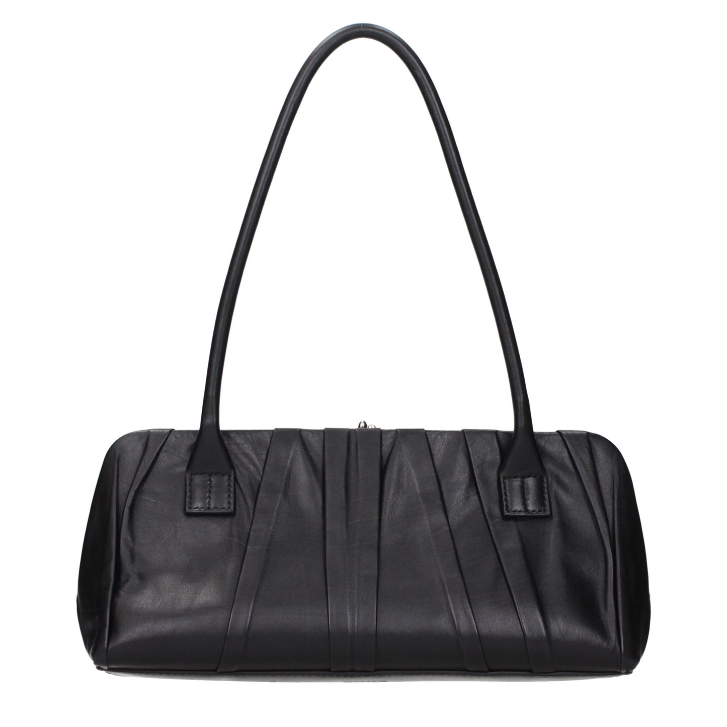 Shoulder Bag by Jil Sander for women in leather black features a stately silhouette, showcasing a secure , ample , and stately shoulder-strap for a stately finish.