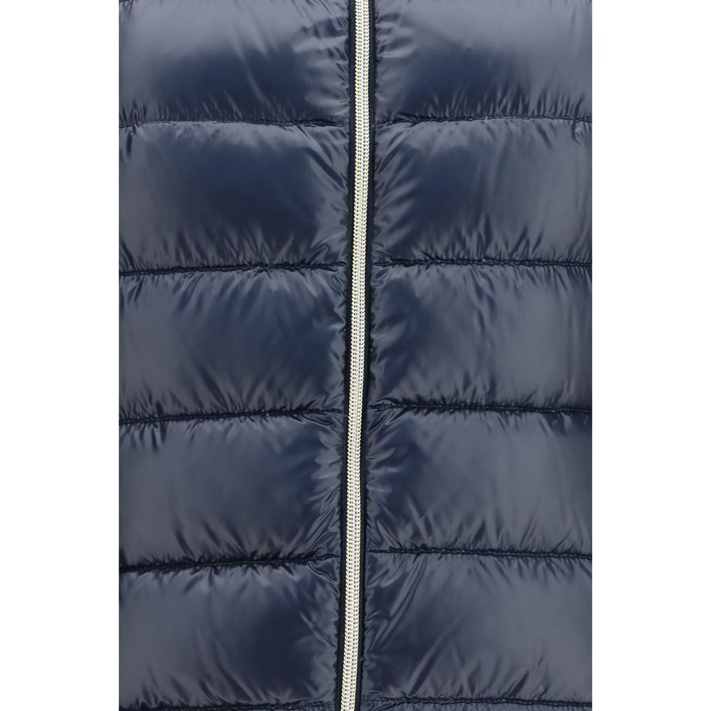 Herno Women's Down Goose Polyamide & Goose-Down Hooded Puffer Jacket - Blue Gold