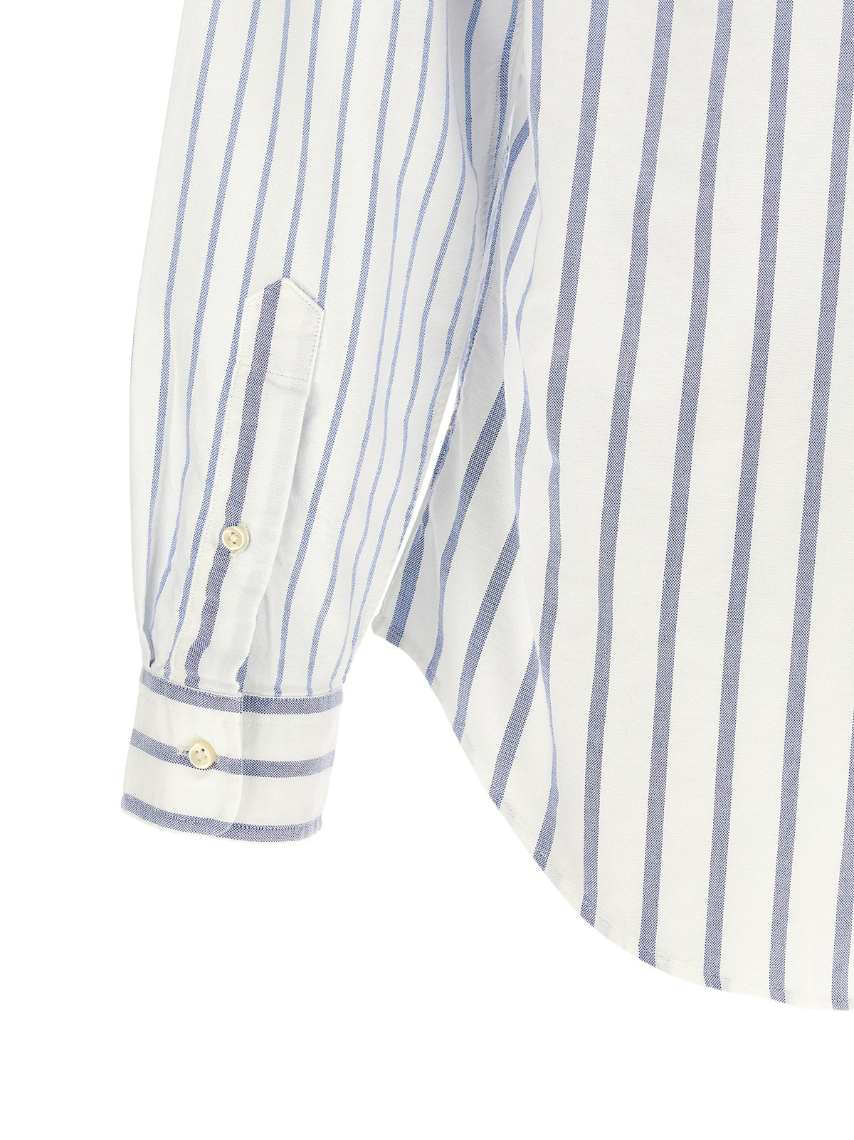 Shirt by Polo Ralph Lauren for men in cotton light-blue, patterned, patchwork & striped showcases a sublime silhouette, artfully detailed with a sublime and for a sophisticated, sublime finish.