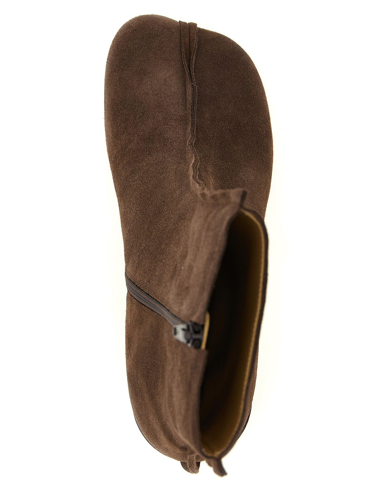 MM6 Maison Margiela Women's Cowhide Suede Leather Ankle Boots - Brown