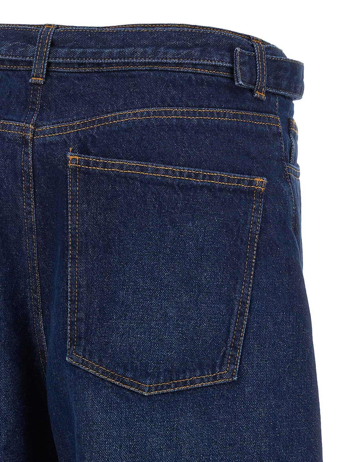 Twinset Women's Relaxed Fit High Rise Denim Cotton Jeans - Blue Gold Patterned