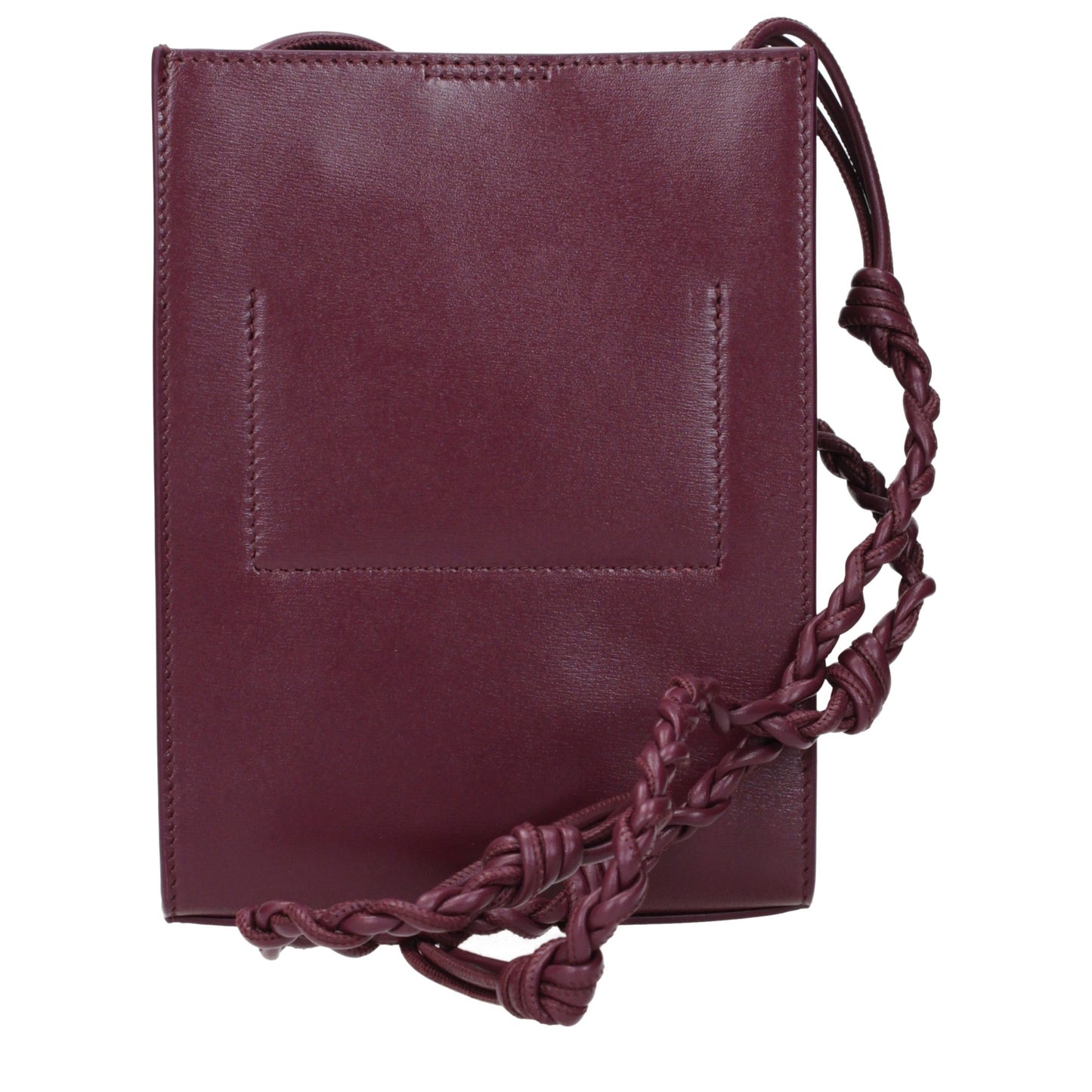 Crossbody Handbag by Jil Sander for women in leather purple & violet features a transformative elegance silhouette, showcasing a secure , organized , and versatile crossbody-strap for a transformative elegance look.