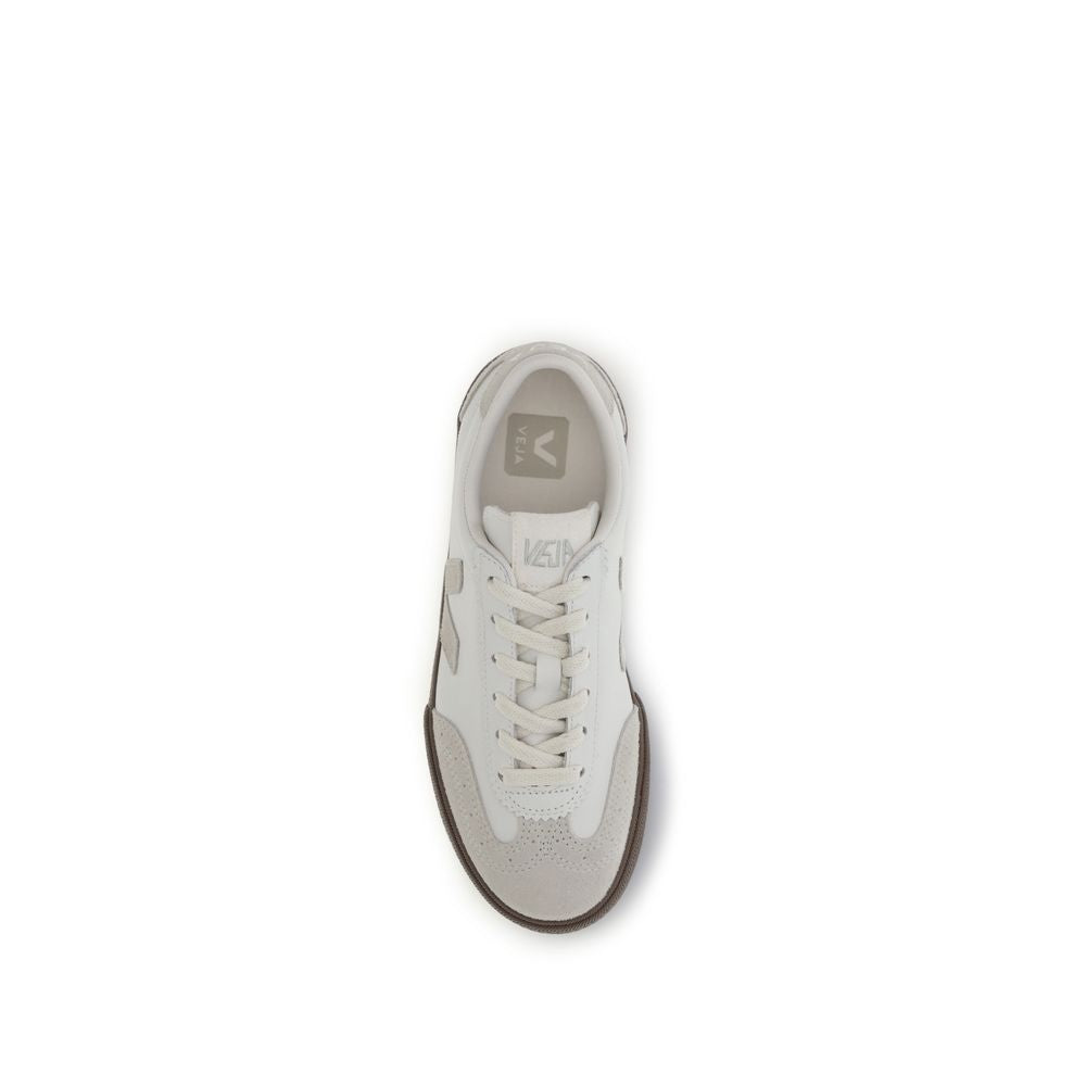 Veja Women's Fashion Organic Cotton & Bos Taurus Suede Calf Leather Sneakers - White