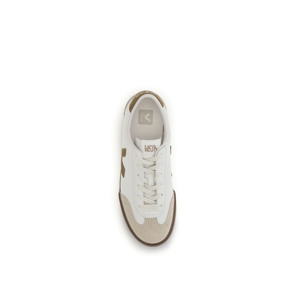 Veja Men's Athletic Organic Cotton & Bos Taurus Suede Calf Leather Sneakers - Beige