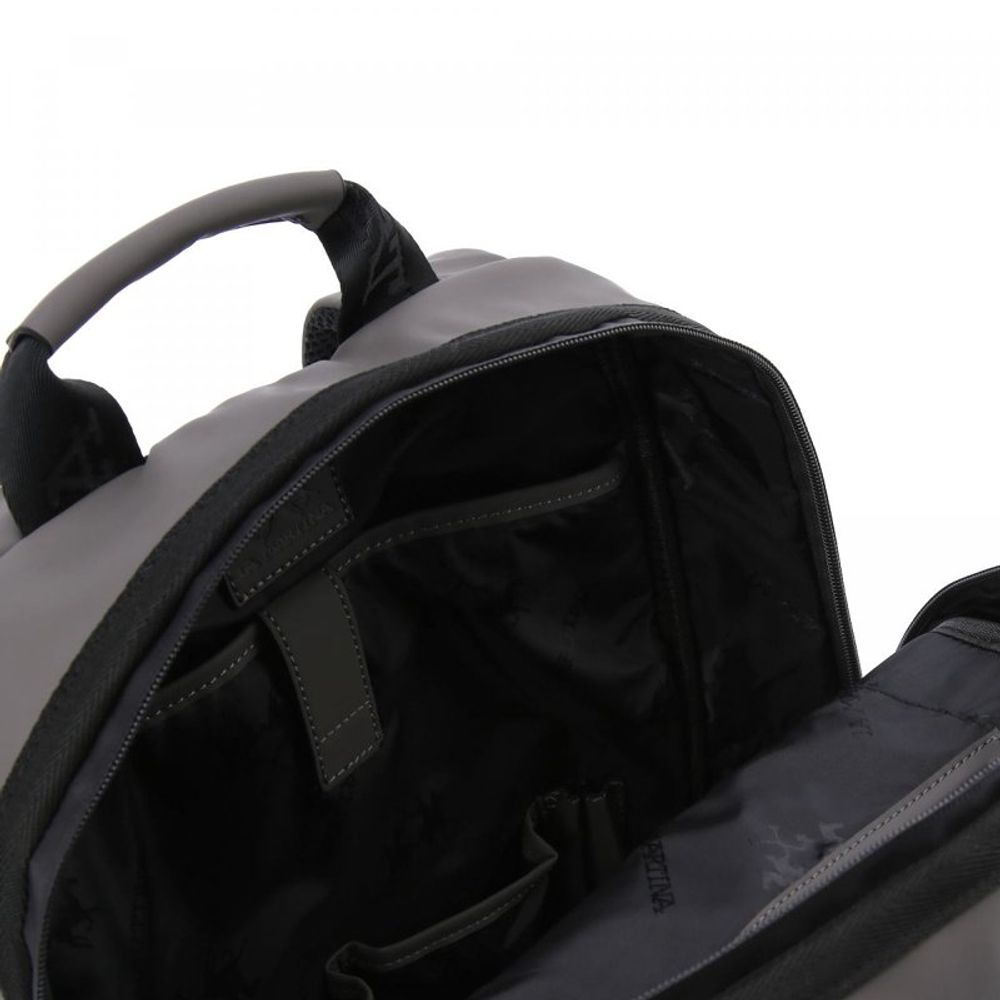 La Martina Polyamide & Polyurethane Backpack - Gray