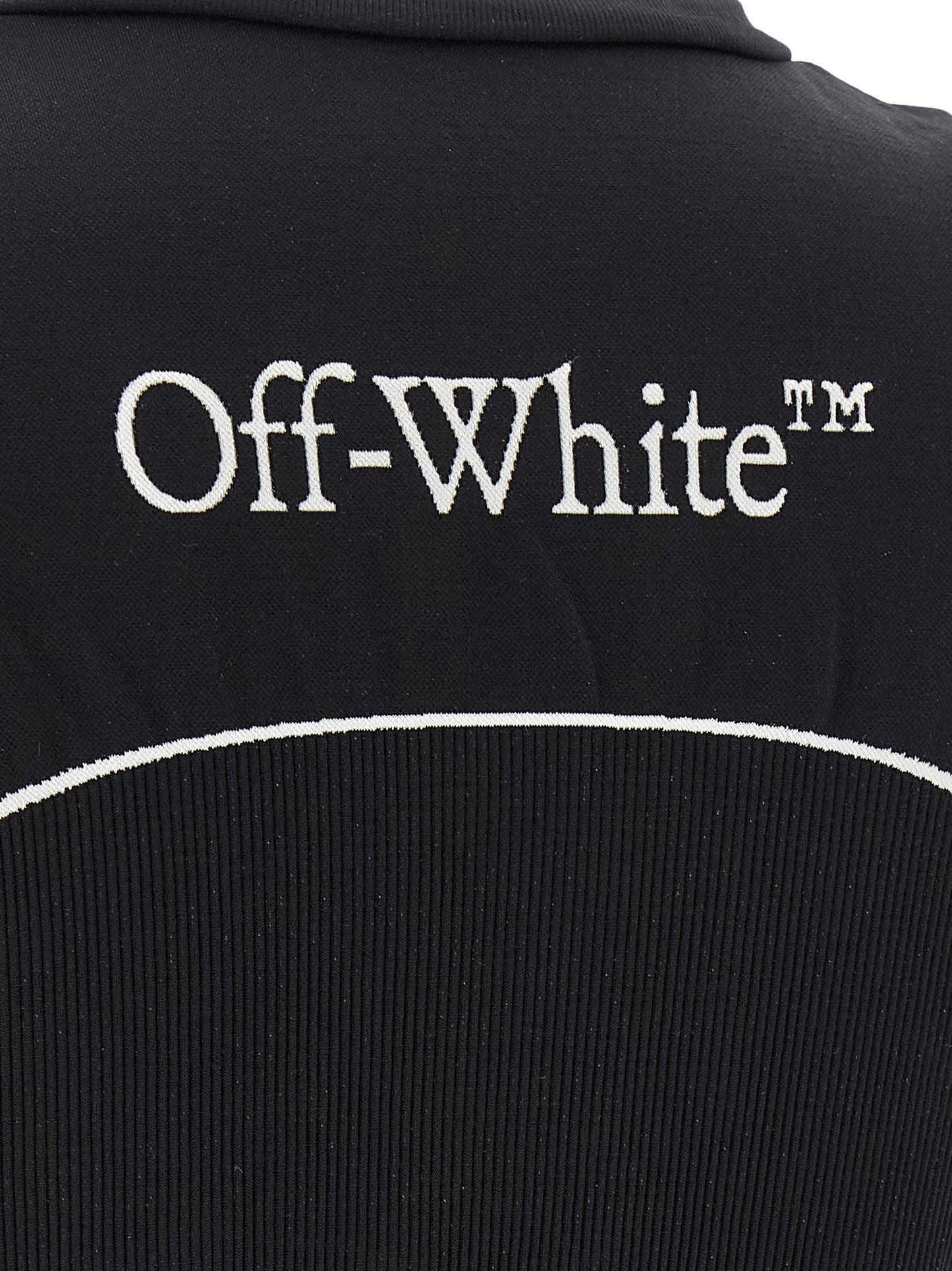 Off-White Black Polyamide Sport Bra