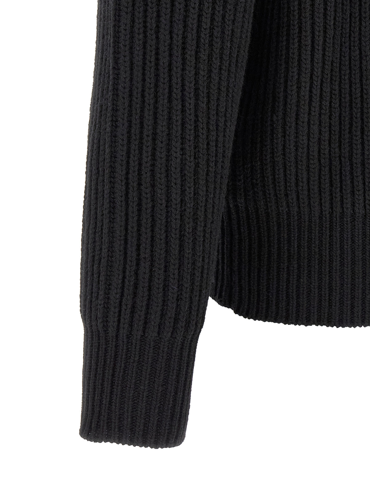 MM6 Maison Margiela Men's Polyamide & Wool Overcoat - Black Silver White