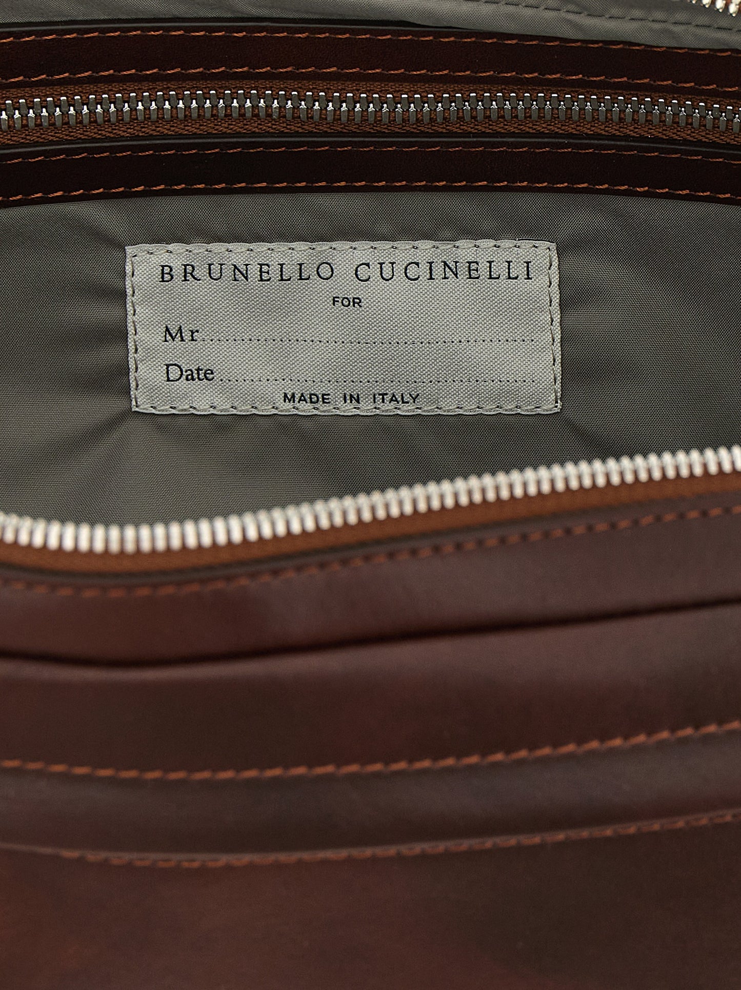 Brunello Cucinelli Bordeaux Calfskin Accessories