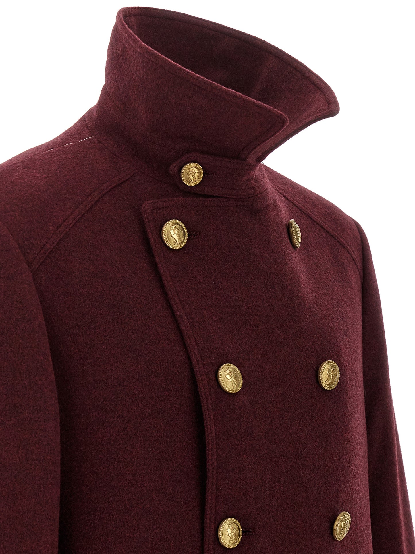 Brunello Cucinelli Bordeaux Cashmere Coat