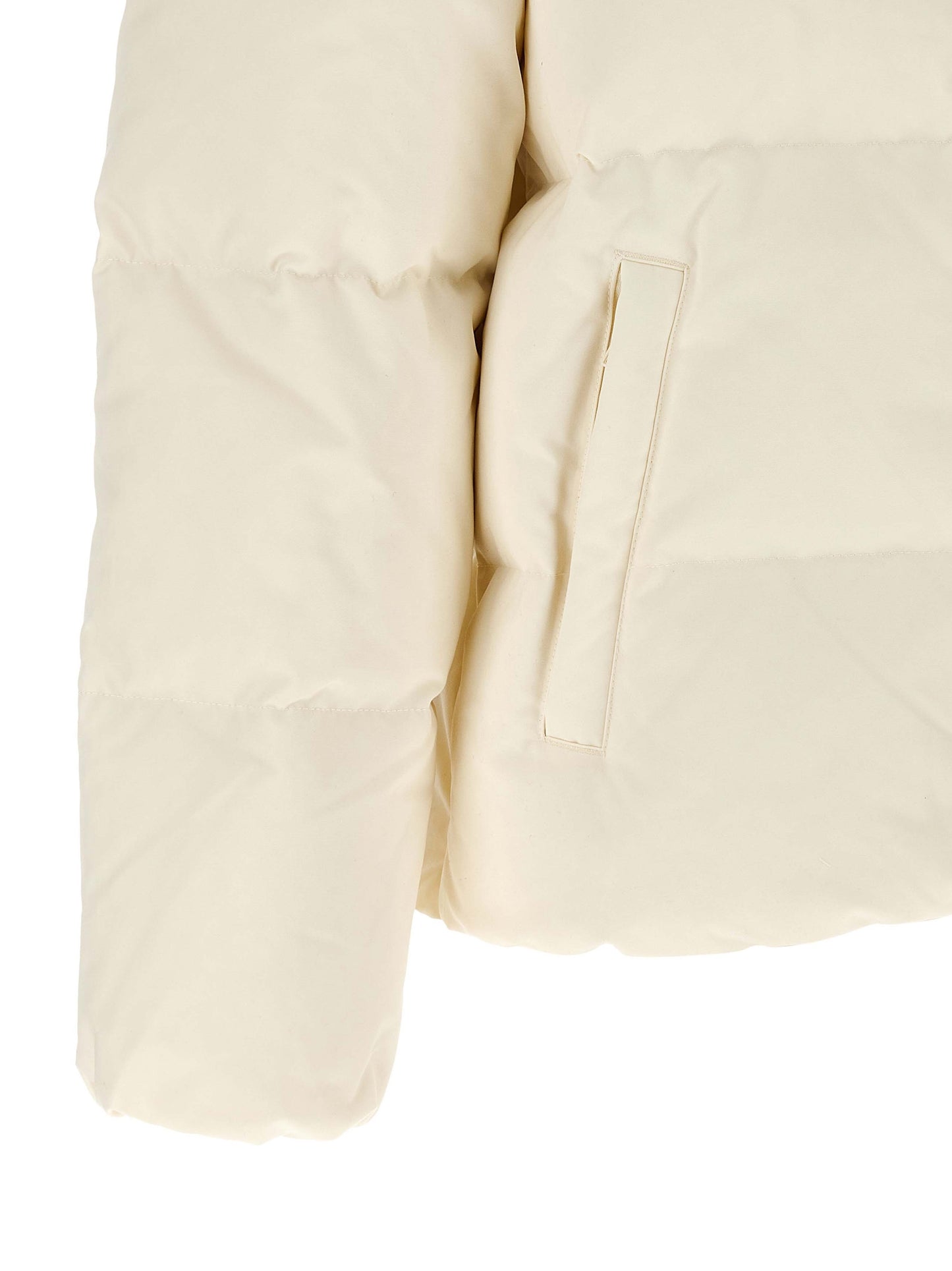 Polo Ralph Lauren Pony Women's Duck Down Polyester & Hooded Overcoat - Ivory White