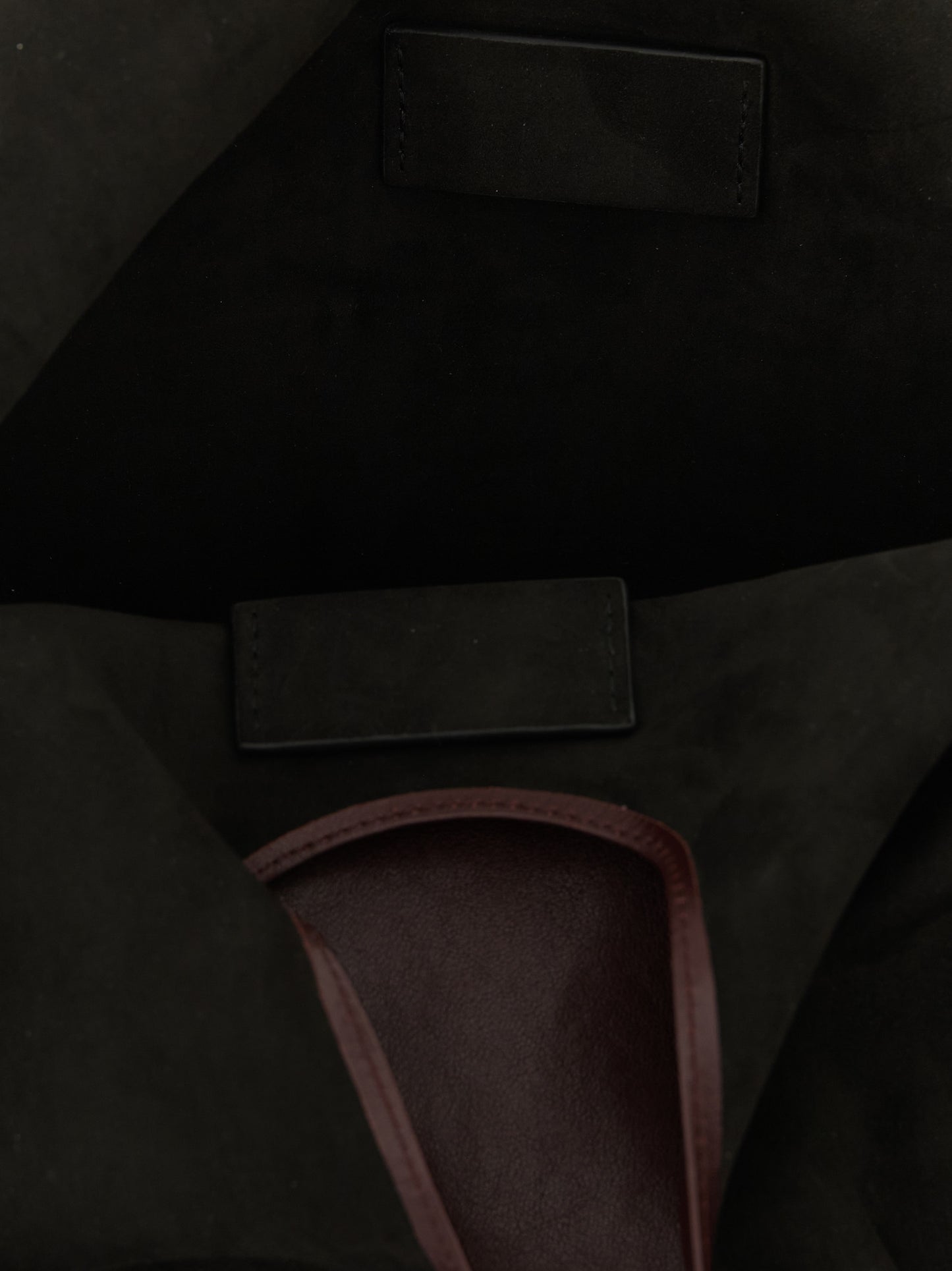 Maison Margiela Bordeaux Lamb Leather Shoulder Bag