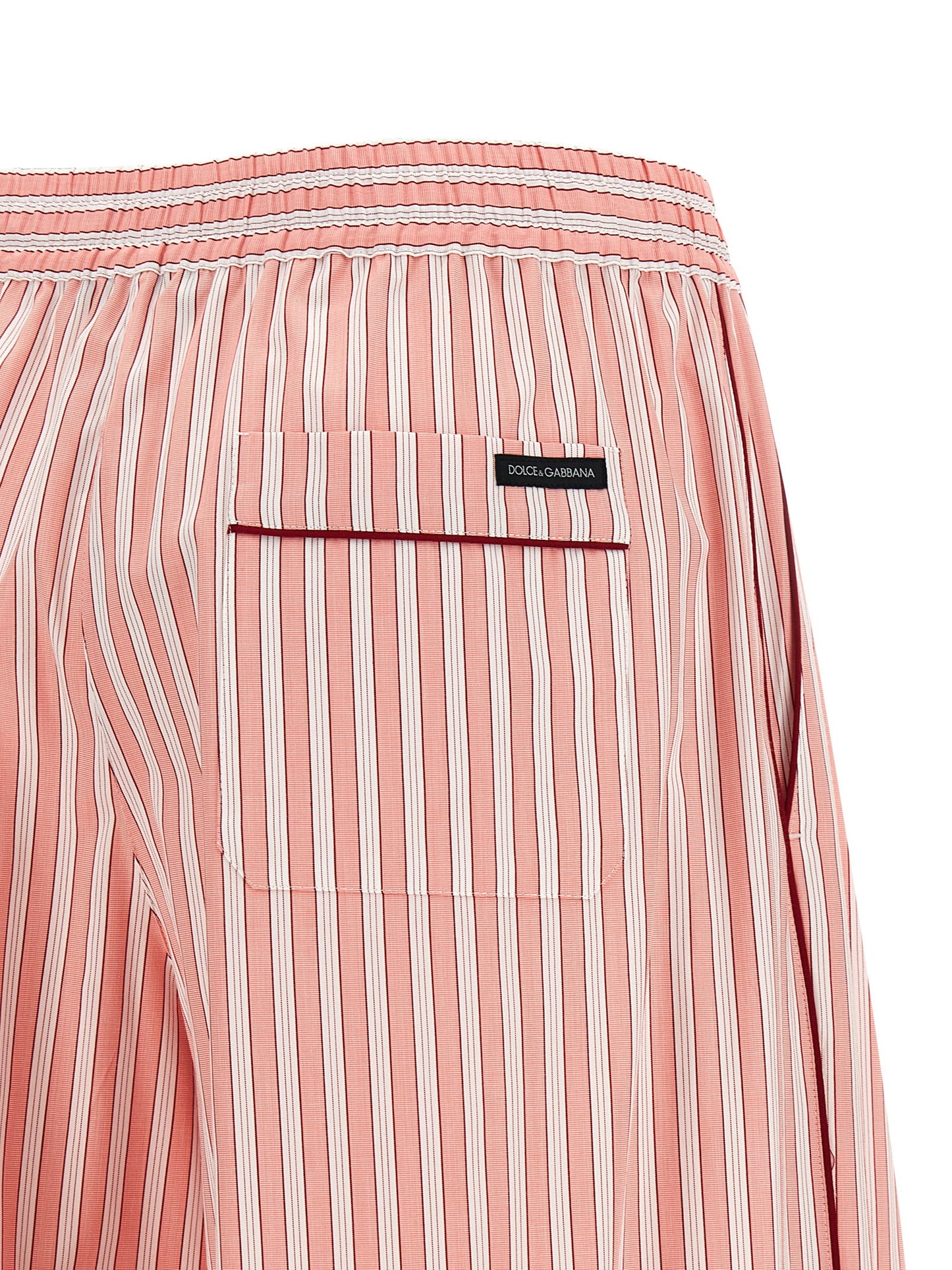 Dolce & Gabbana Women's Cotton & Silk Pajamas - Multicolor Pink Striped