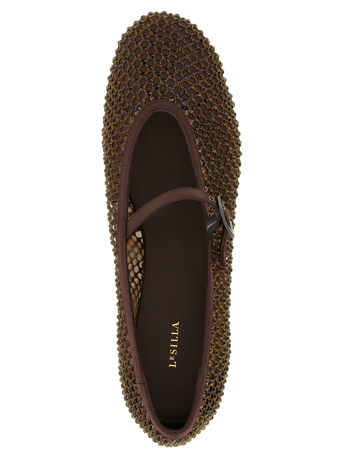 LE SILLA Play Women's Polyamide Polyester & Viscose Ballet Flat Shoes - Brown