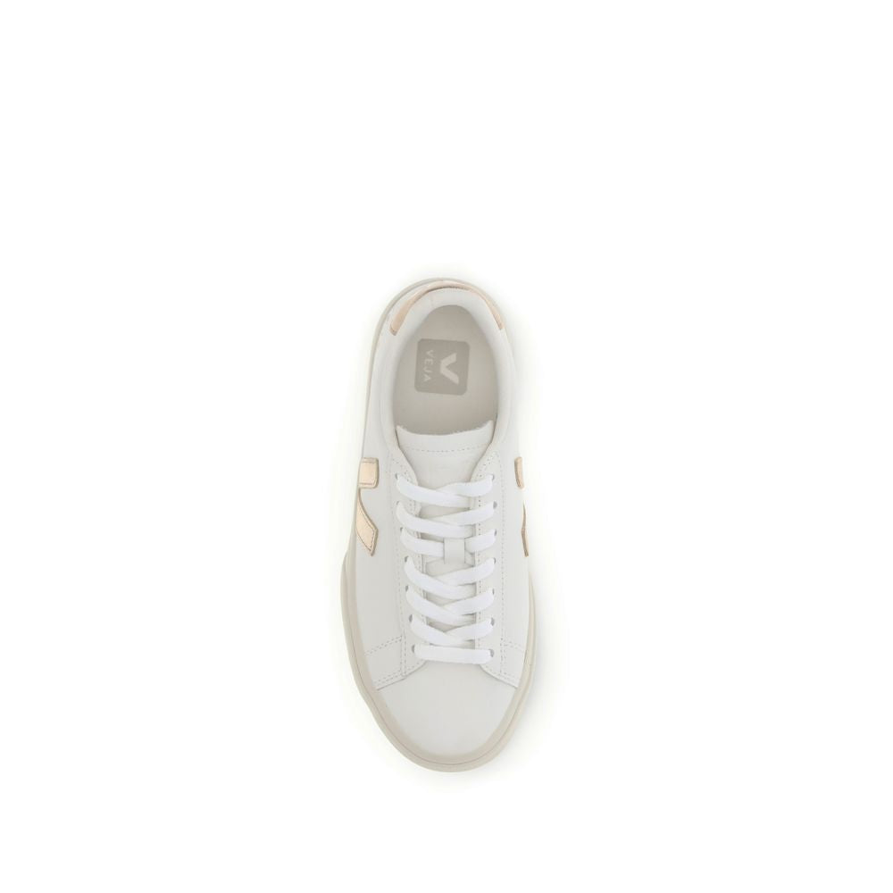 Veja Women's Low Top Bos Taurus Calf Leather Sneakers - White