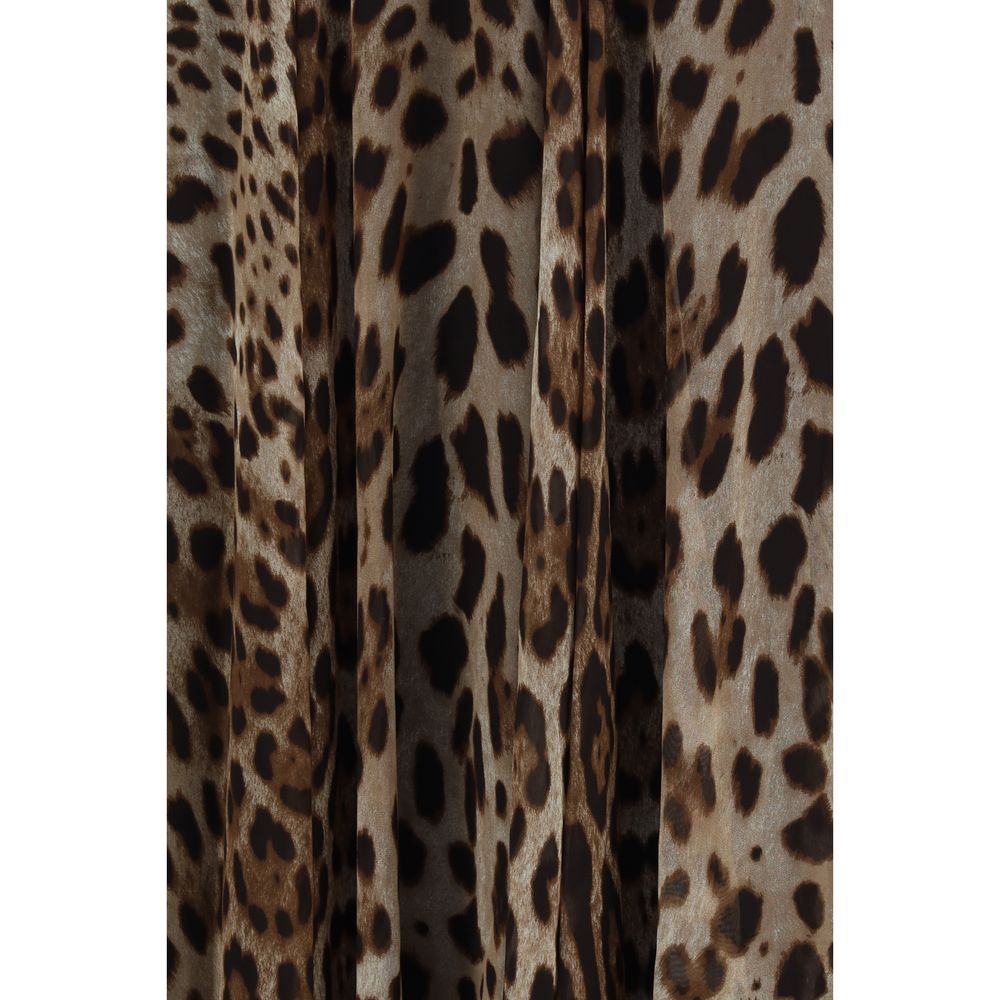 Skirt by Dolce & Gabbana for women in silk chiffon beige, multicolor & print features a sublime silhouette, showcasing the sublime design of the Women's Silk Chiffon Long Skirt in a sophisticated long.