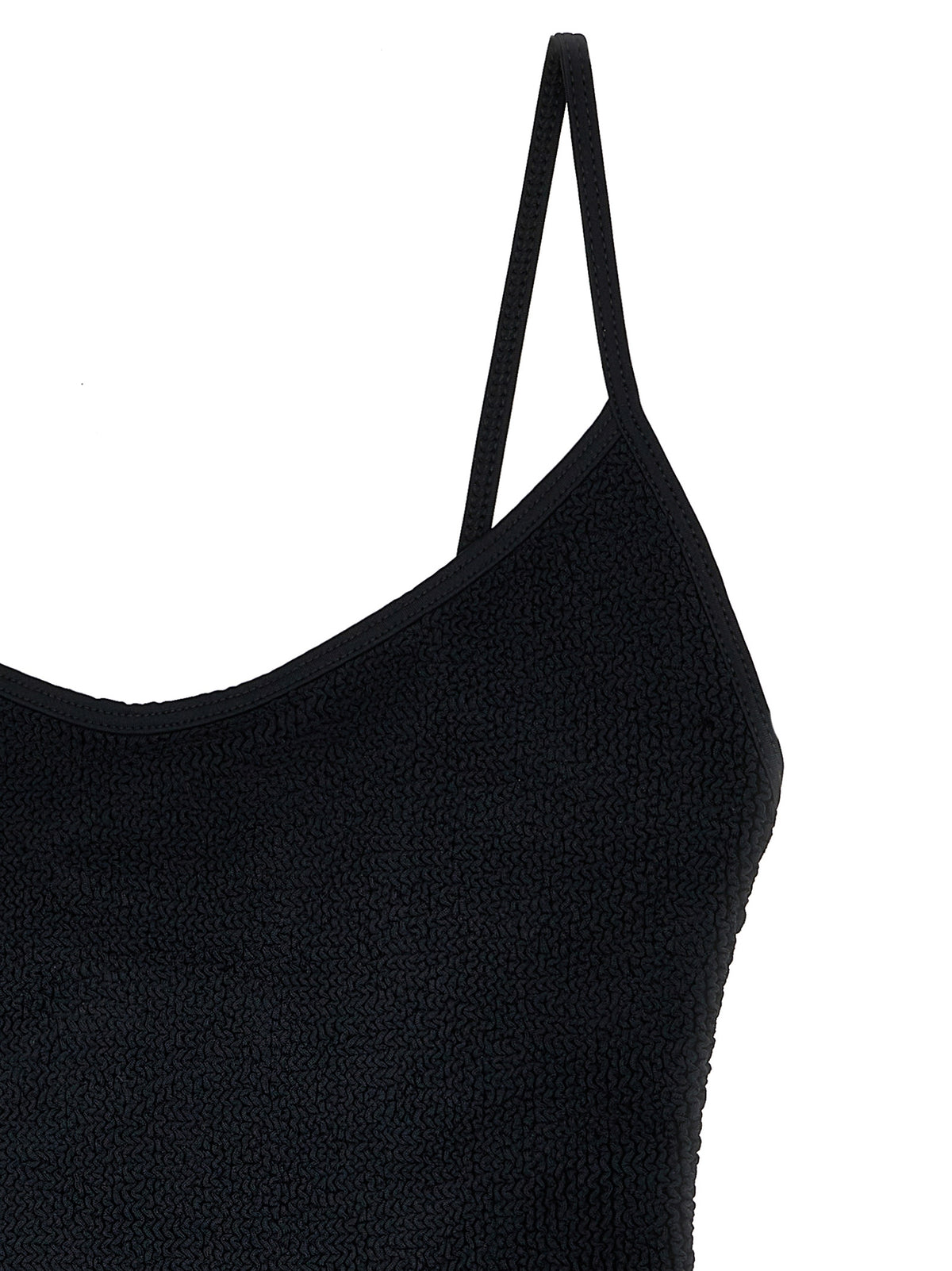 Hunza G Women's Stretch Polyamide One-Piece Swimsuit - Black