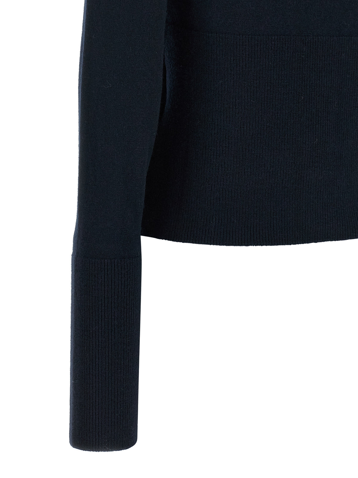 Chloé Crochet Women's Wool Cardigan - Navy