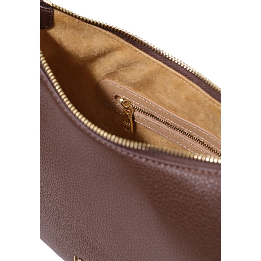 Love Moschino Polyethylene & Polyurethane Medium Handbag - Brown Gold