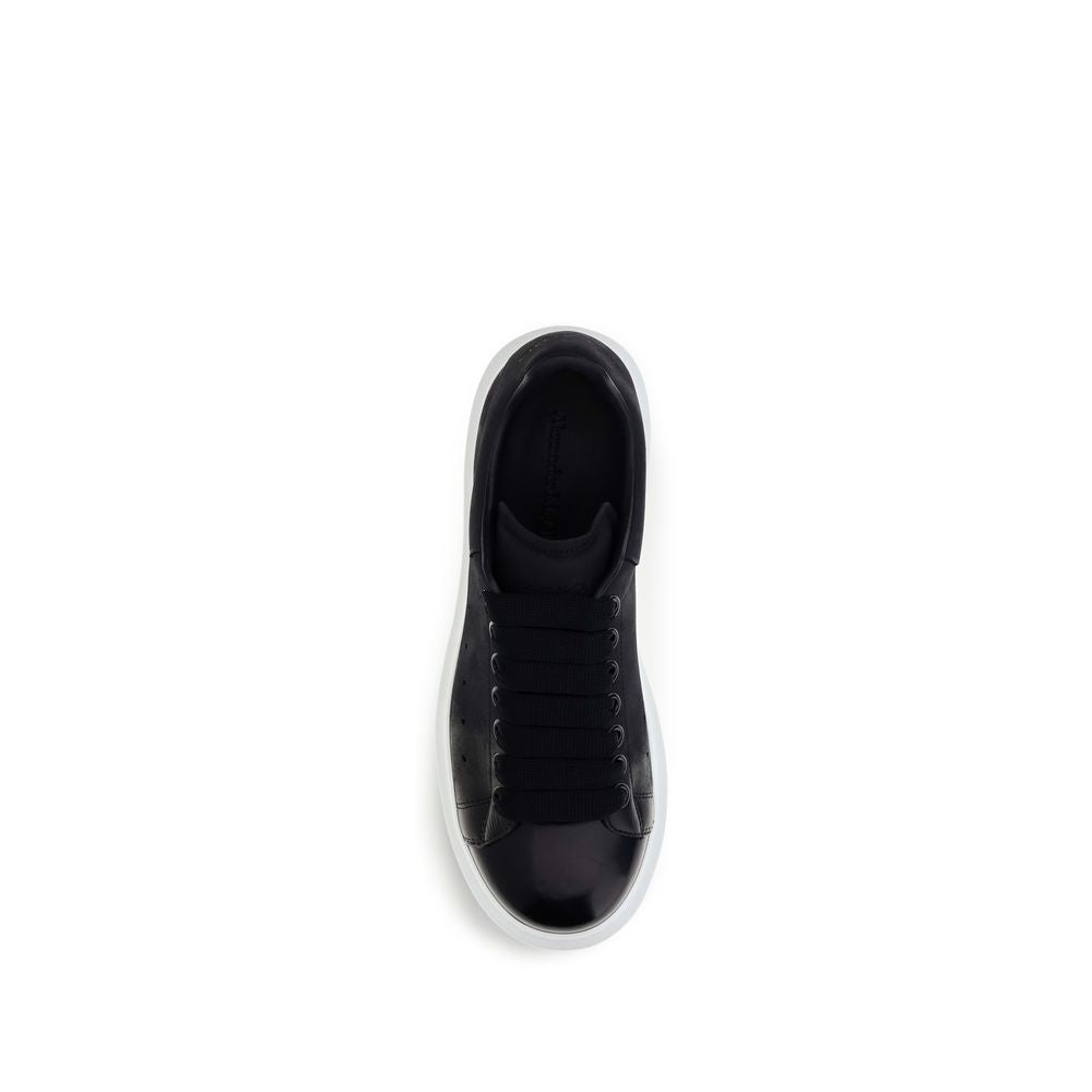 Alexander McQueen Icon Men's Chunky Bos Taurus Calf Patent Leather Sneakers - Blue