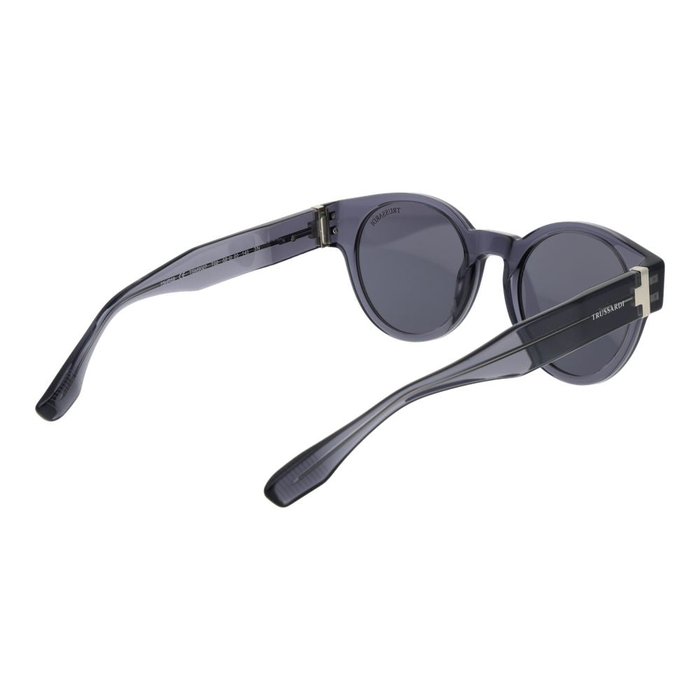 Trussardi Round Non-Polarized Dark-Tint Acetate Sunglasses - Grey