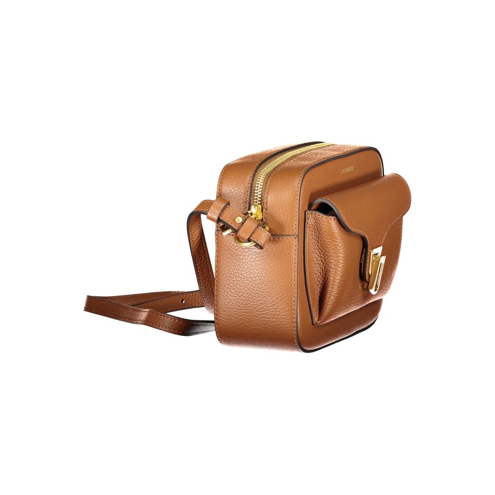 Coccinelle Beat Soft Leather Shoulder Handbag - Brown Print