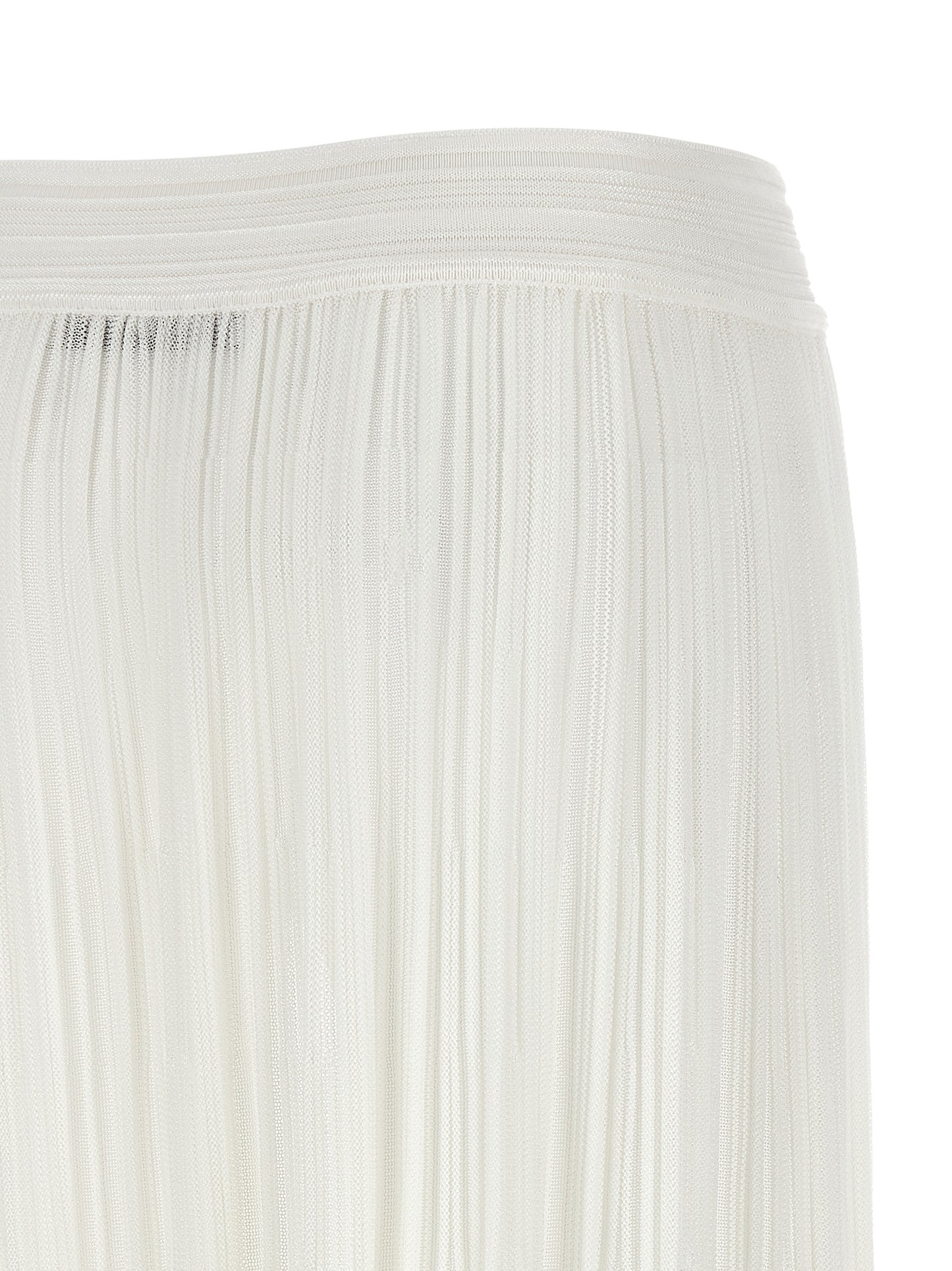 ANTONINO VALENTI White Viscose Mini Skirt