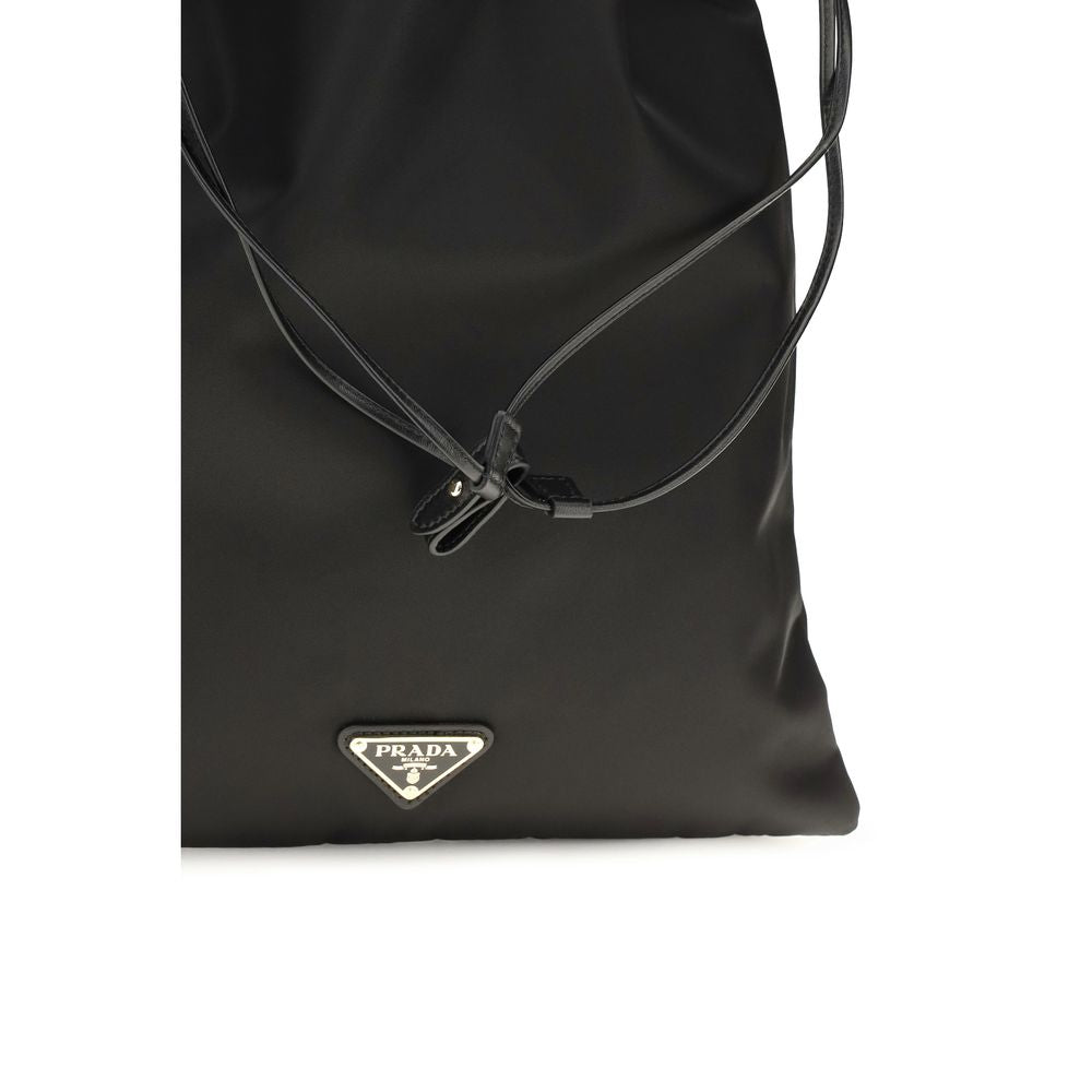 Prada Leather & Metal Wallet - Black