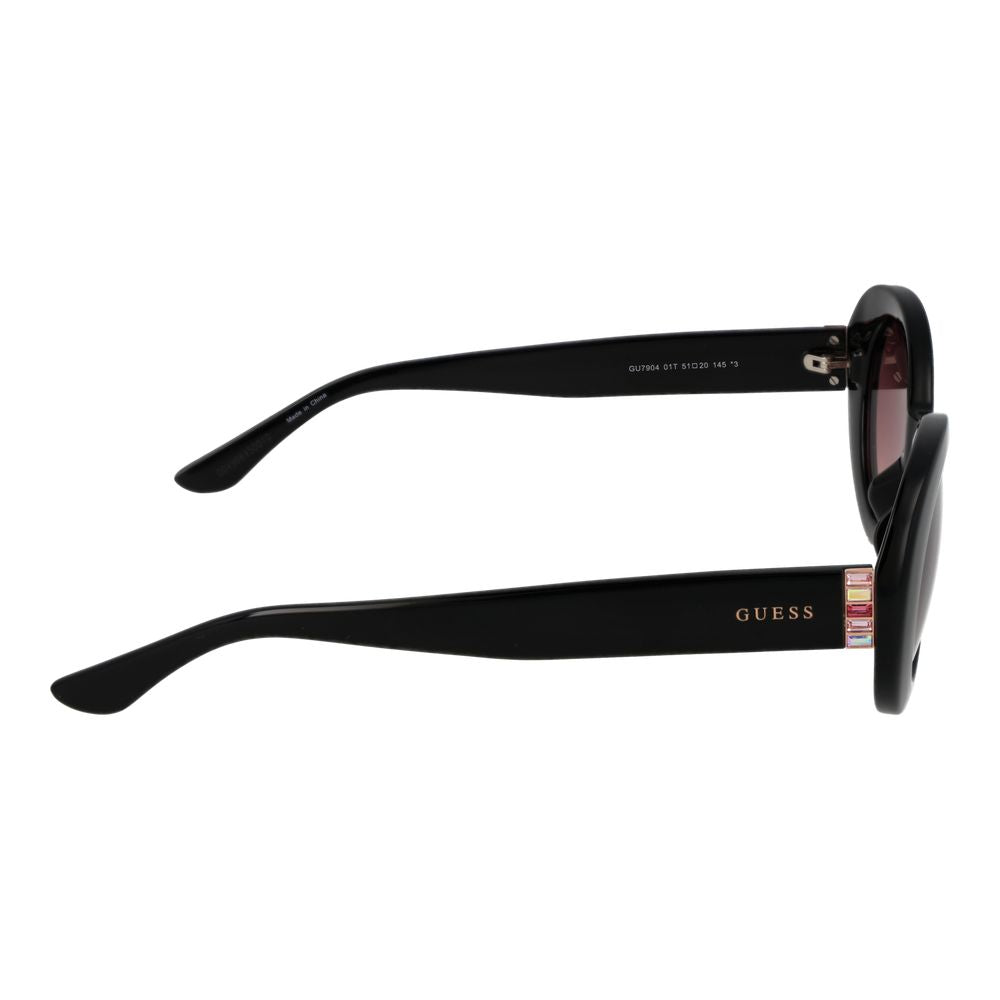 Guess Oval Gradient Dark-Tint Plastic Sunglasses - Black