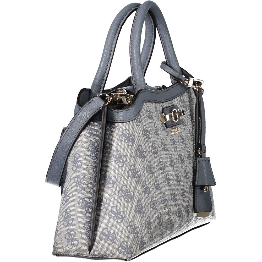 Guess Jeans Lindsey Polyurethane Handbag - Azzurro