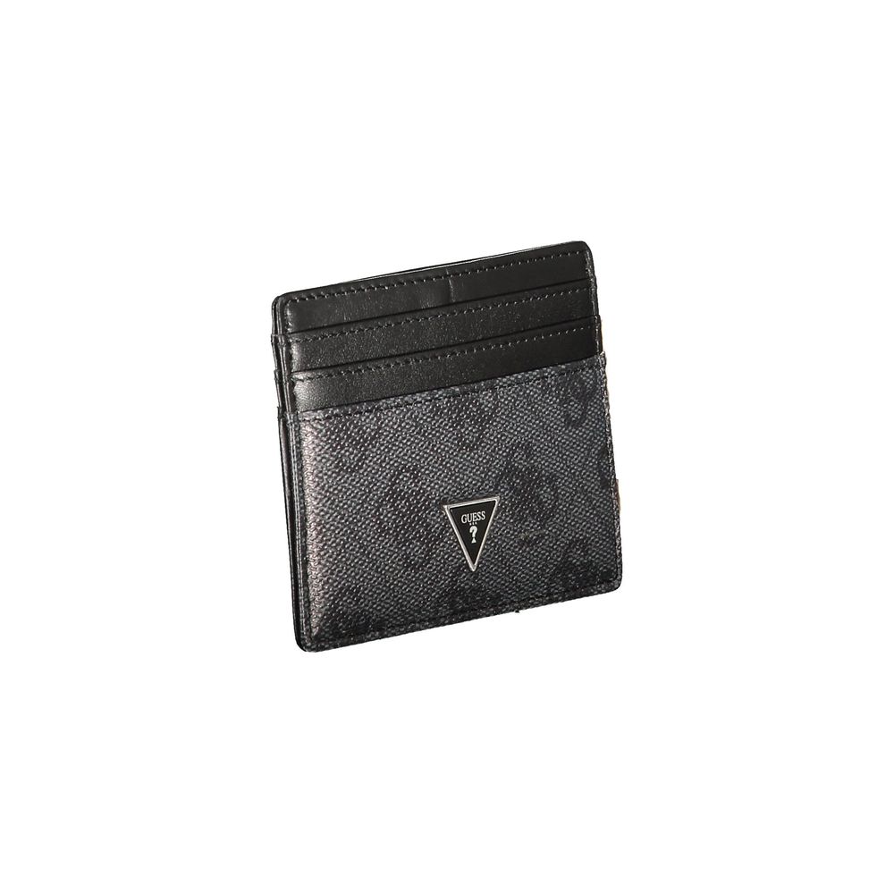 Guess Jeans Leather Cardholder Wallet - Black