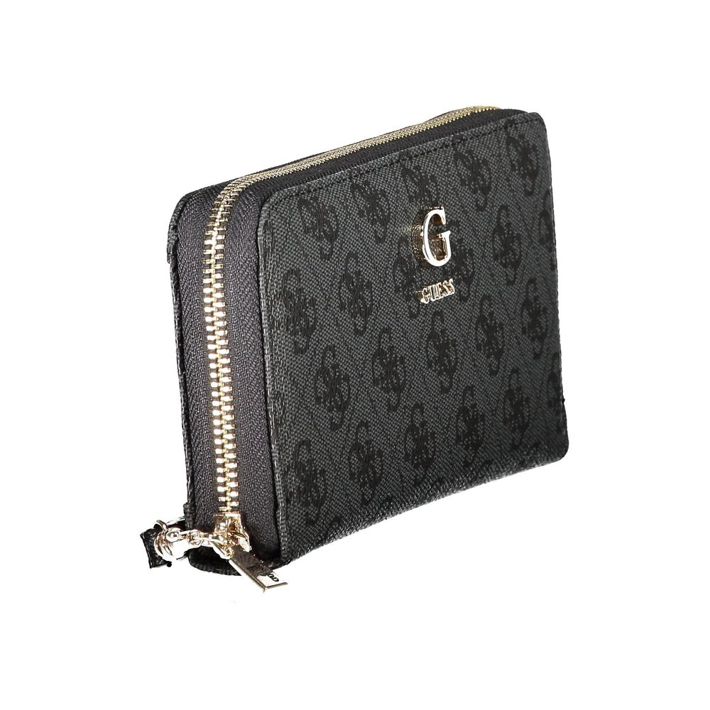 Guess Jeans Coleen Polyurethane Cardholder Wallet - Black