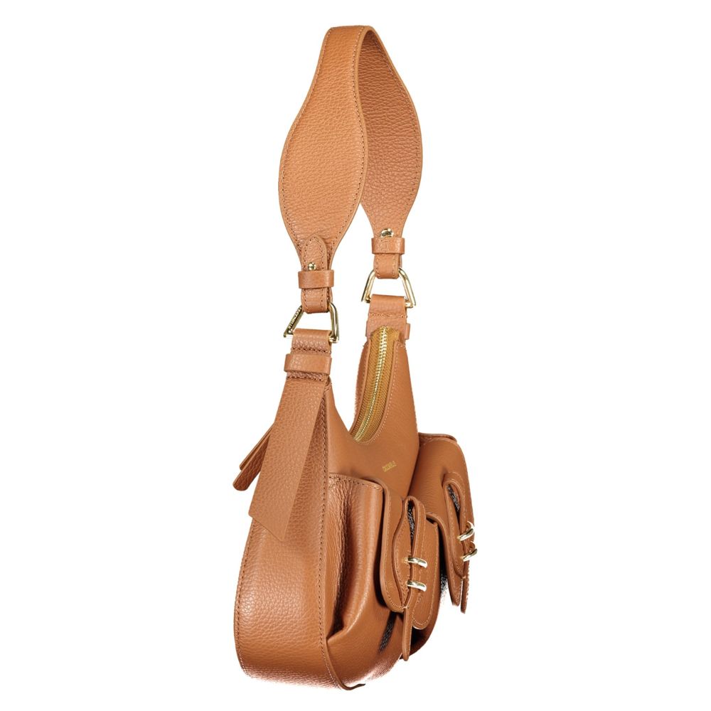 Coccinelle Mavery Leather Handbag - Brown Print