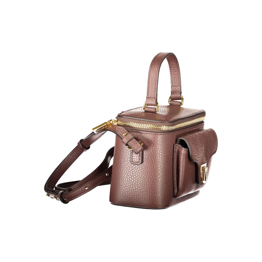 Coccinelle Beat Generation Leather Handbag - Brown Signature