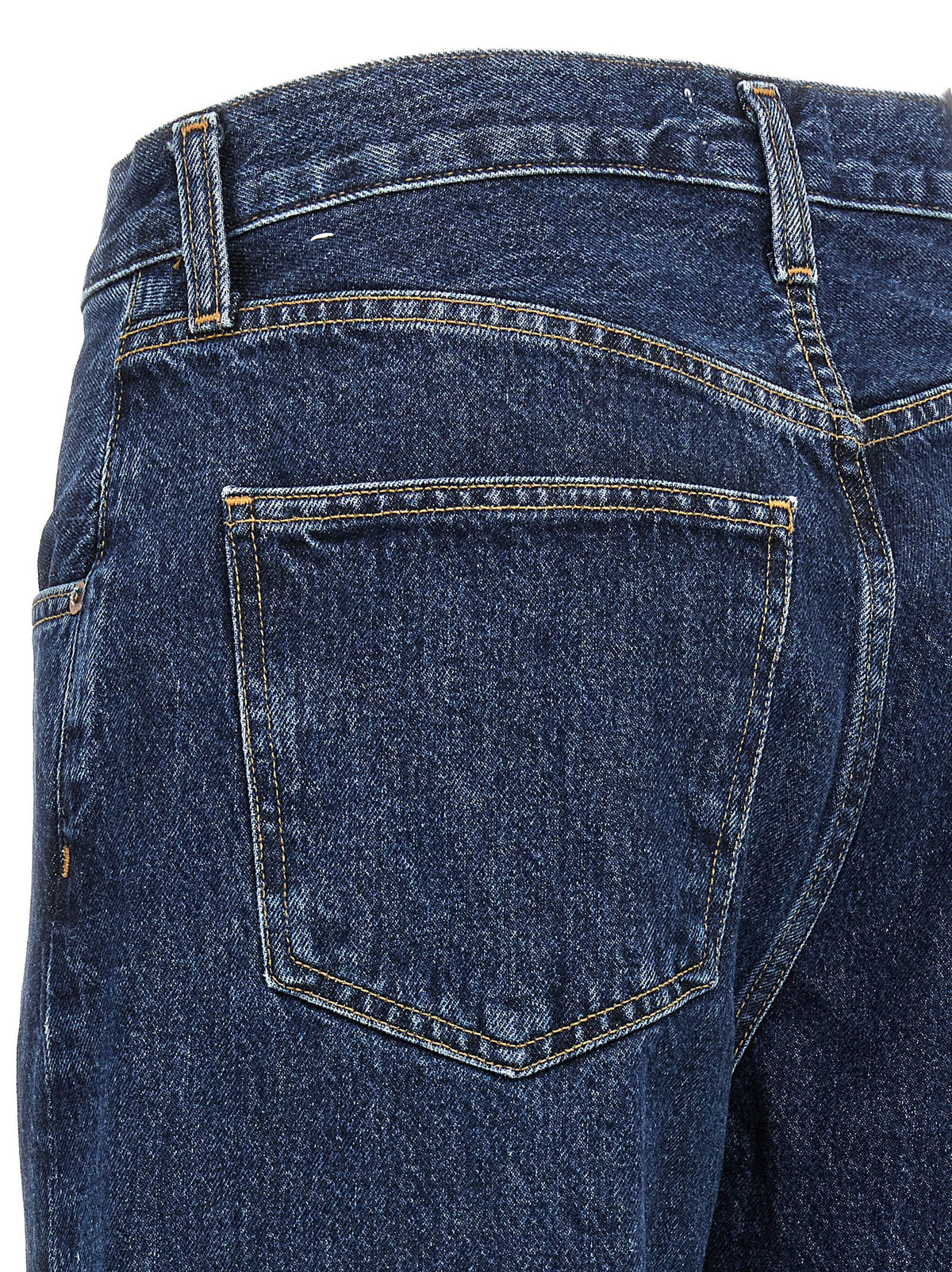 Agolde Women's Wide Denim Cotton Jeans - Blue Indigo