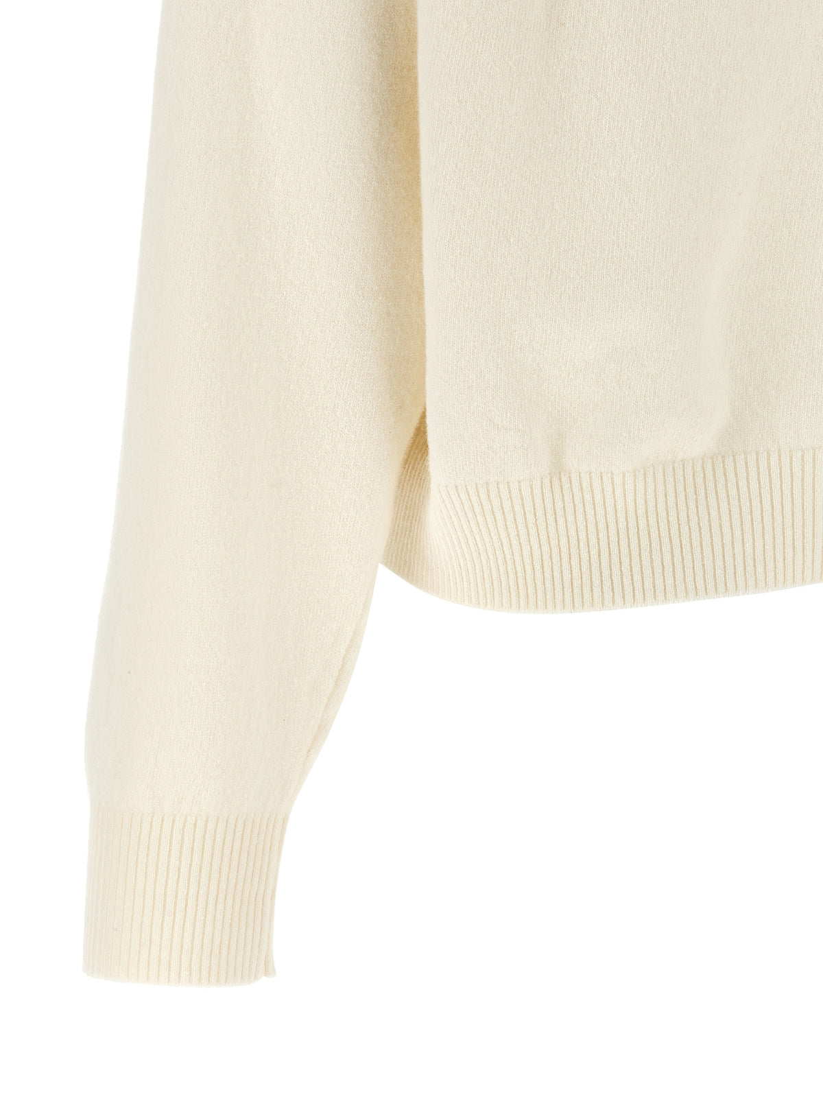 Alberta Ferretti Women's Crop Top Relaxed Fit Cropped Virgin Wool Cardigan - White Floral