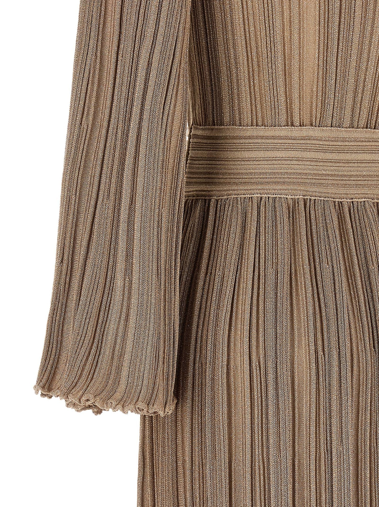 ANTONINO VALENTI Women's Boat Neck Polyester & Viscose Dress - Gold Signature