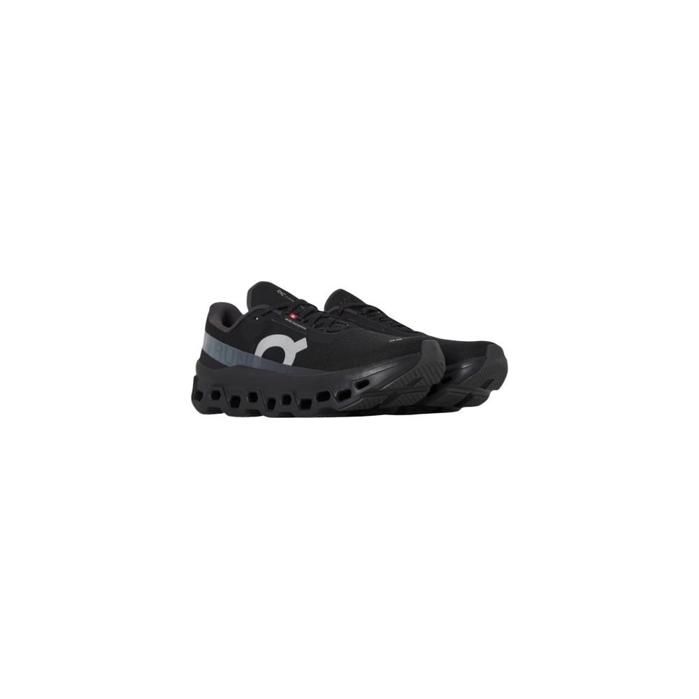 On Running Men's Athletic Synthetic Sneakers - Black