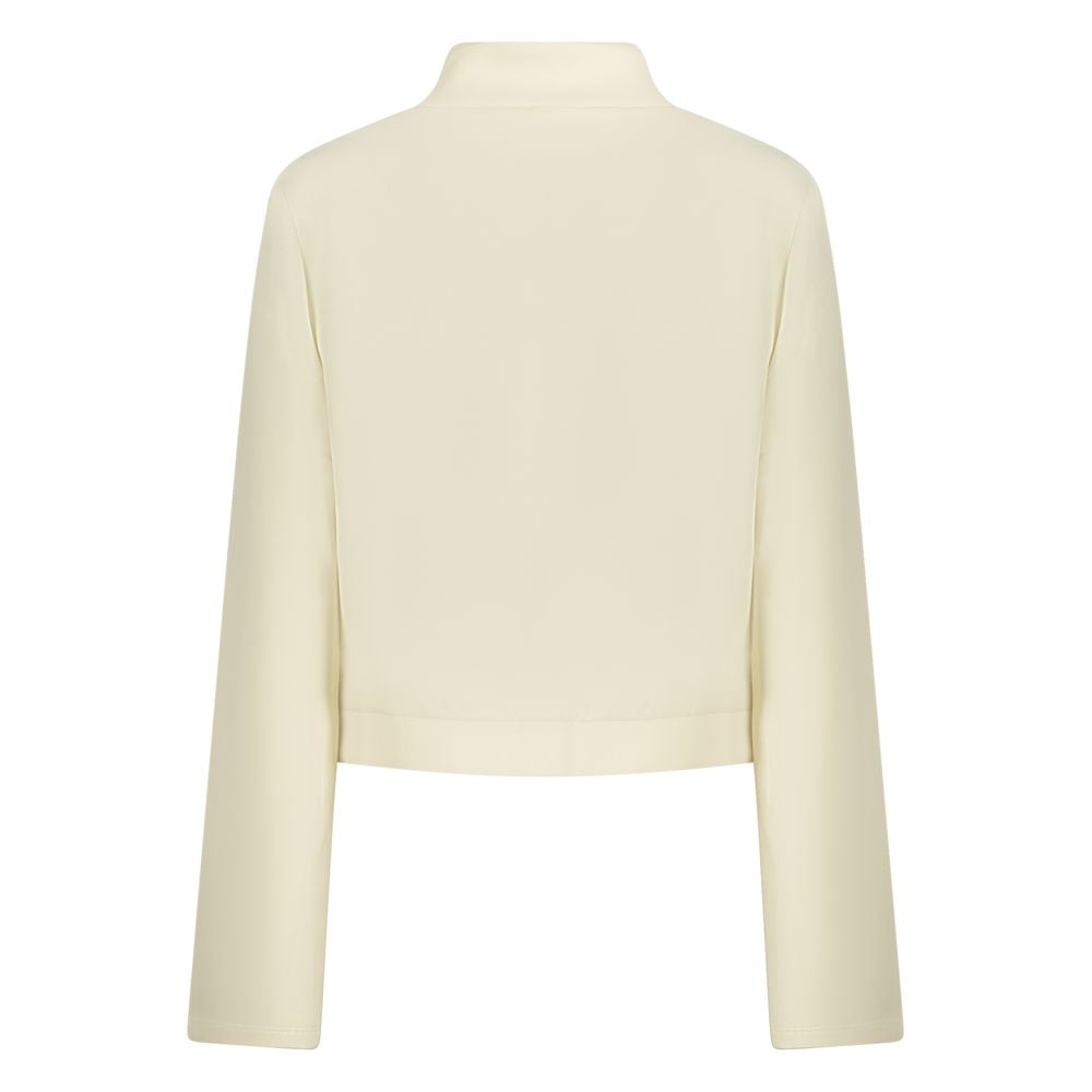 Guess Jeans Women's Turtleneck Modal & Stretch Polyester Sweatshirt - White