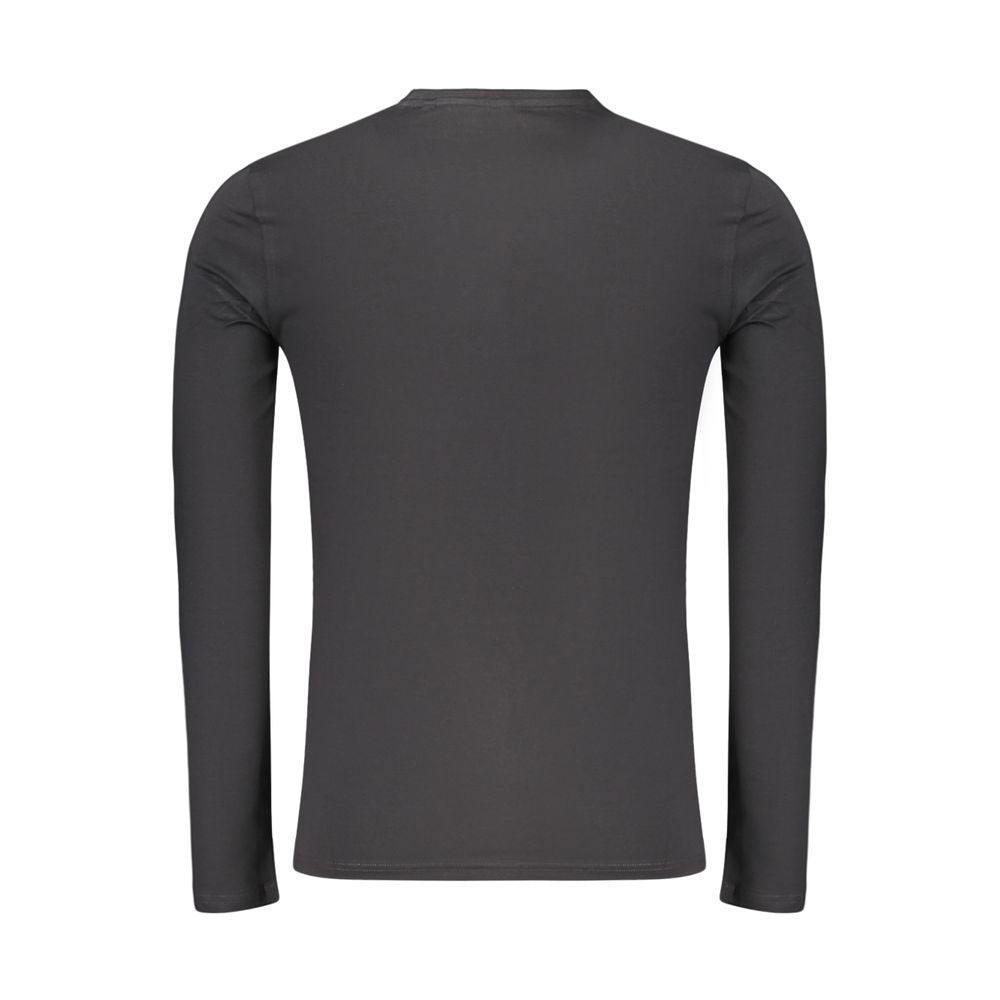 Activewear T-Shirt by Guess Jeans for men in stretch organic cotton black & print features an ergonomic design with , highlighting a ergonomic length and ergonomic crew neckline for a high-performance look.