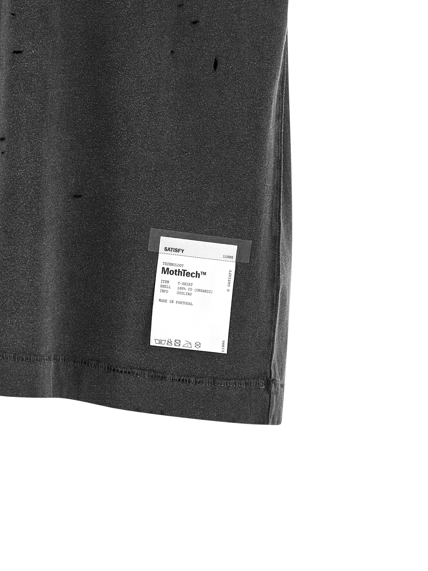 SATISFY Black Organic Cotton T-Shirt