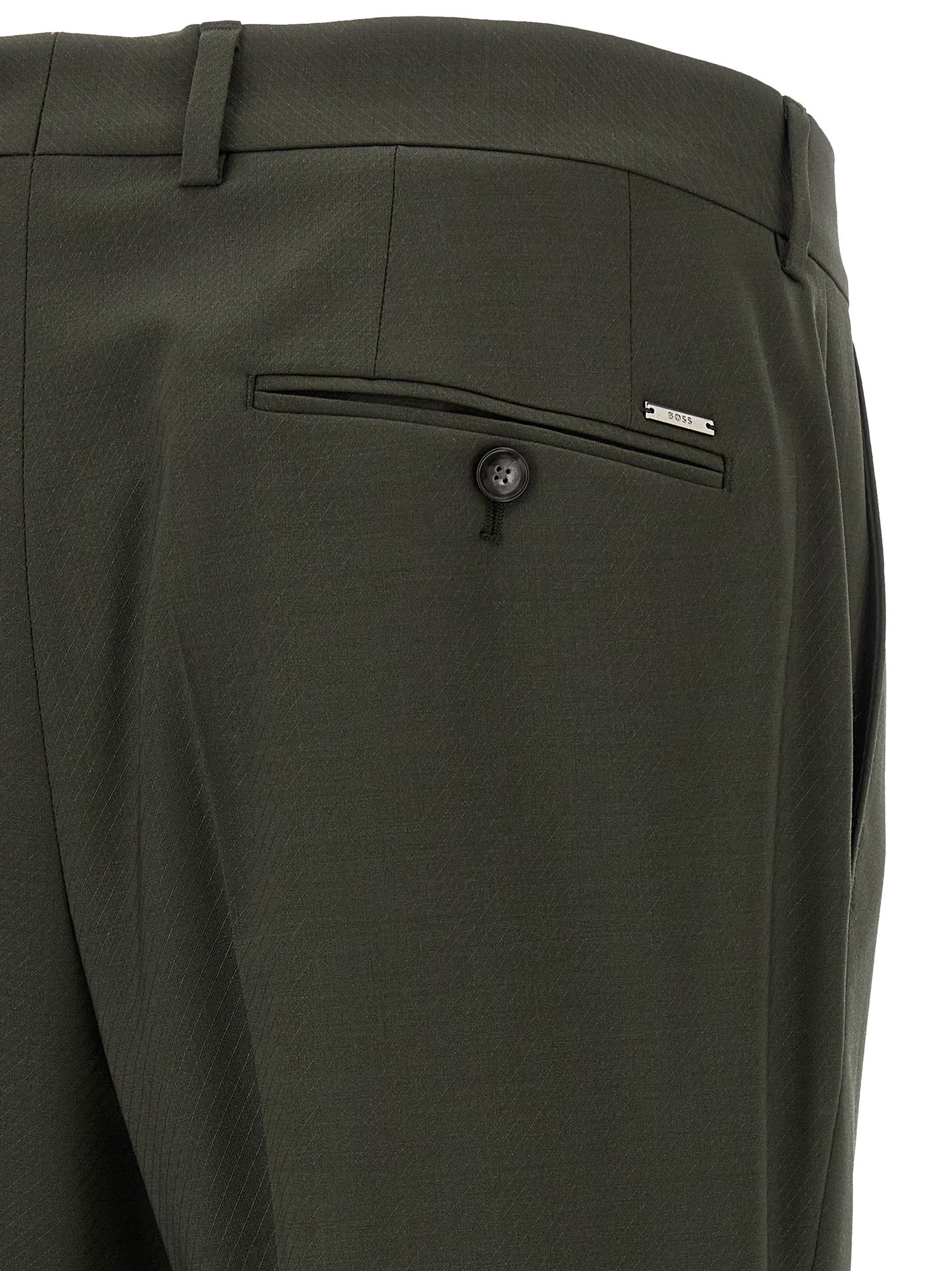 Hugo Boss Bicolor Virgin Wool Pants