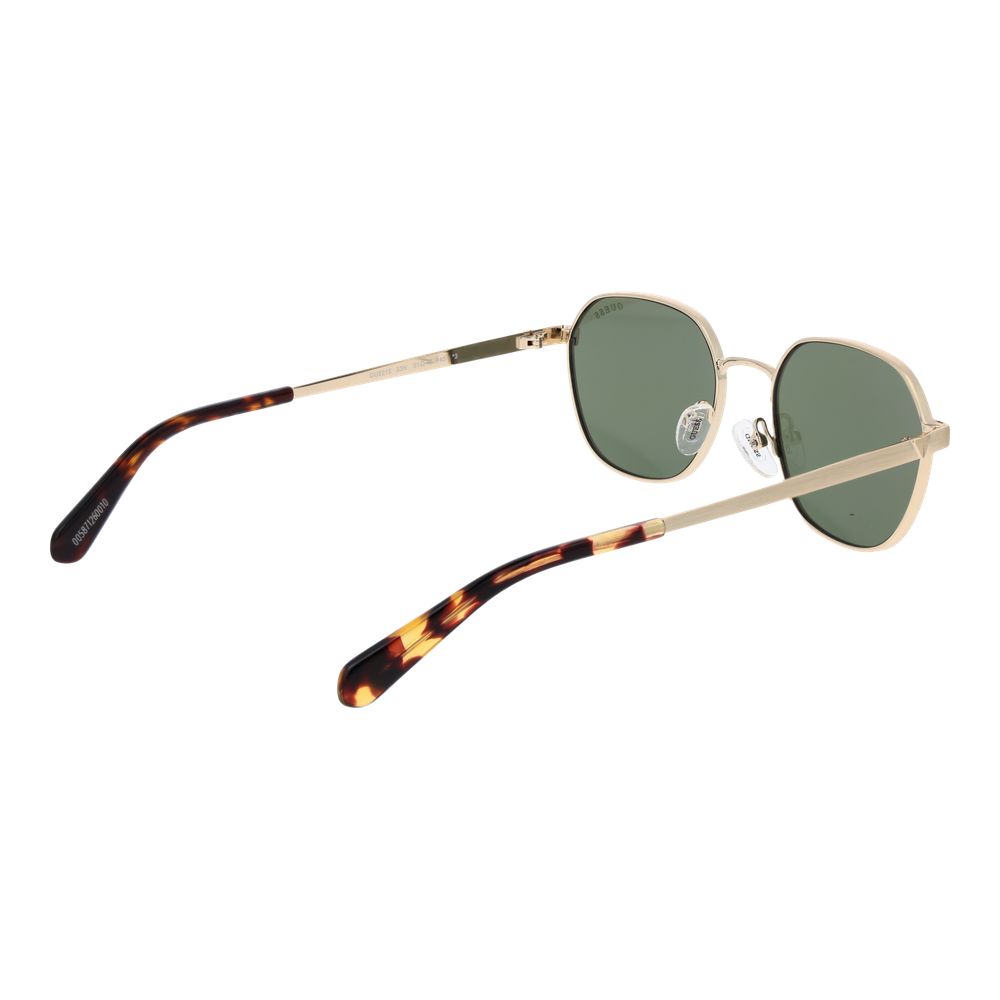 Guess Trapezium Non-Polarized Dark-Tint Metal Sunglasses - Gold