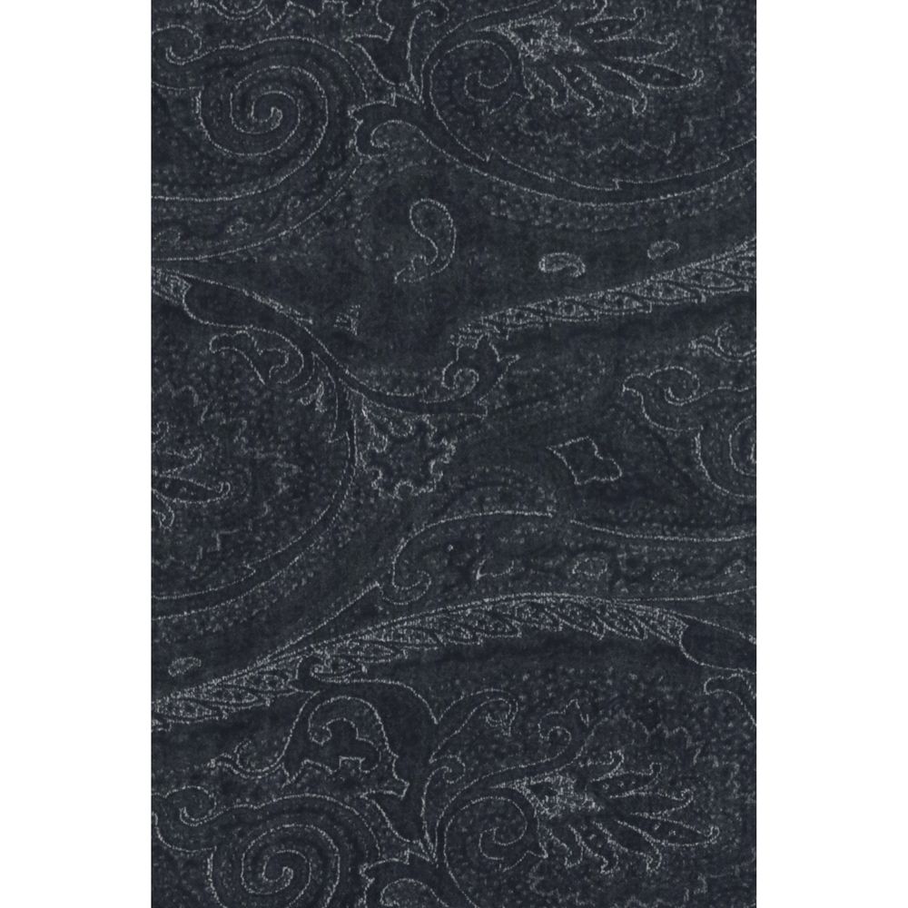 Etro Cashmere & Modal Fringes Scarf - Black Paisley Print