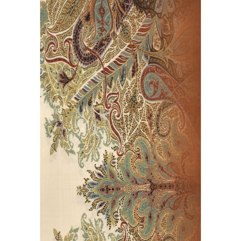 Etro Modal Scarf - Multicolor Signature Print Patterned Paisley Floral Print