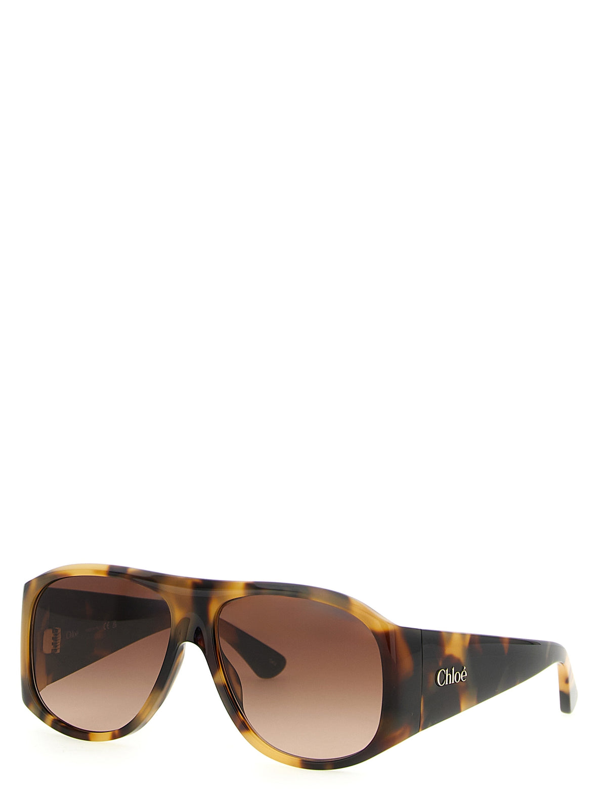Chloé Gradient Acetate Sunglasses - Gradient Brown Gold Havana