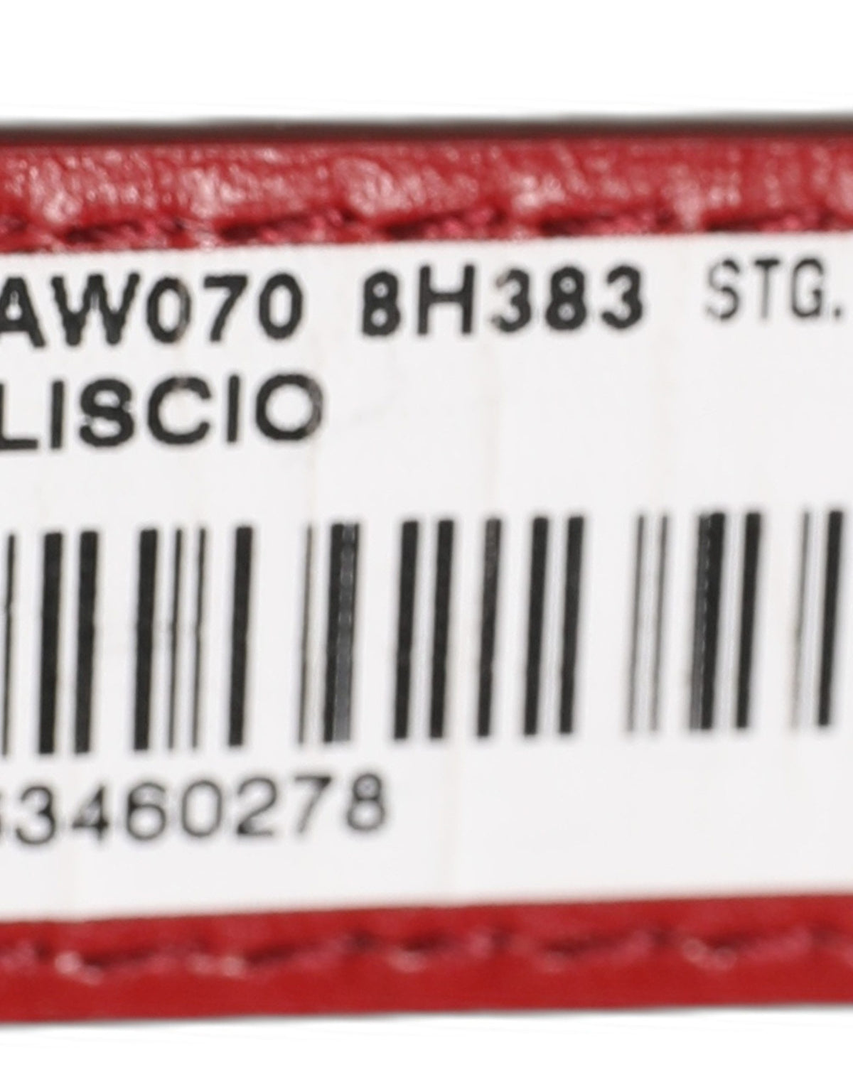 Dolce & Gabbana Calfskin Leather Belt - Gold Red