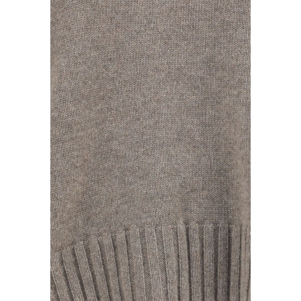 Malo Women's Regular Fit Crew Neck Cashmere Sweater - Beige