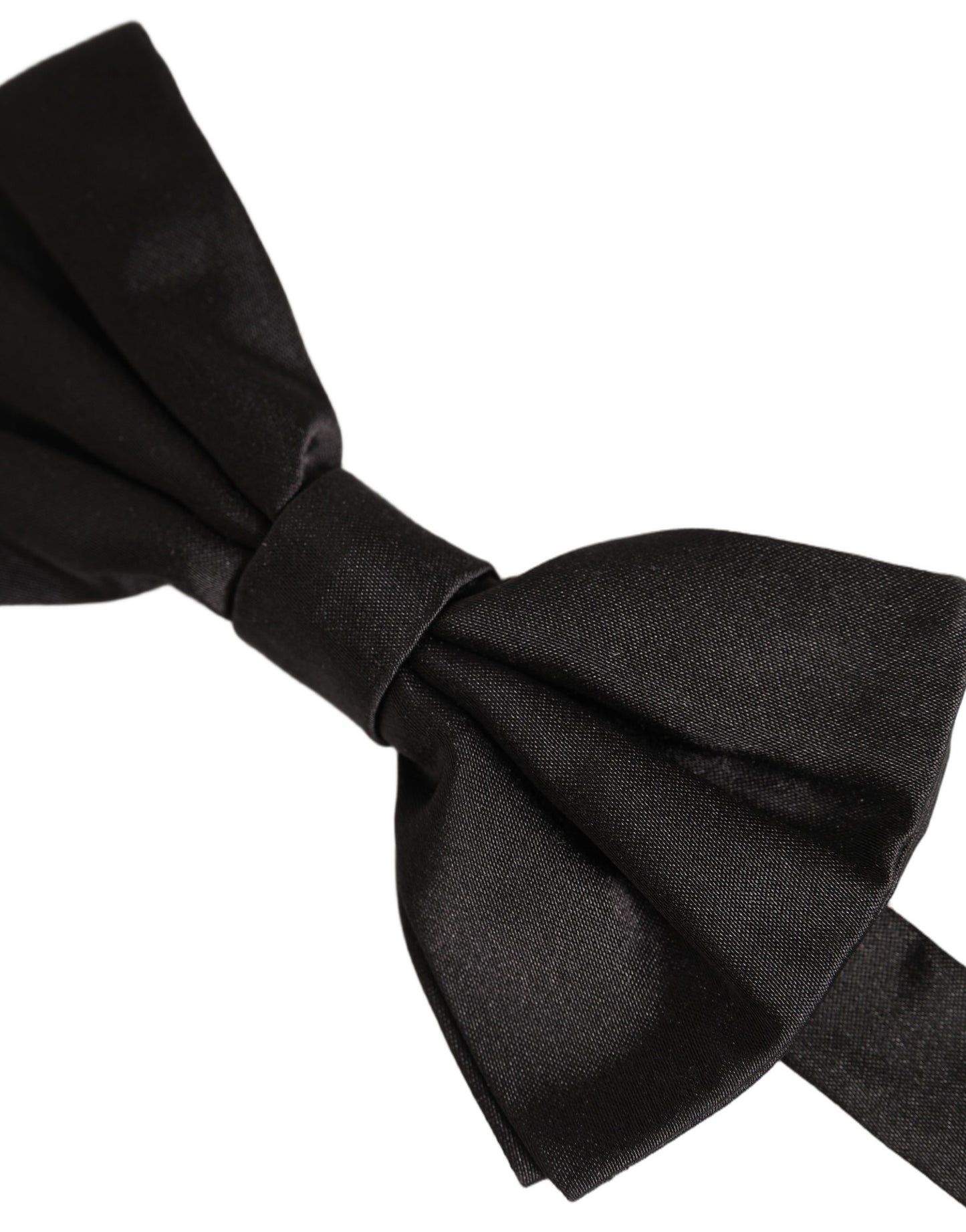 Dolce & Gabbana Men Black 100% Silk Adjustable Neck Papillon Bow Tie